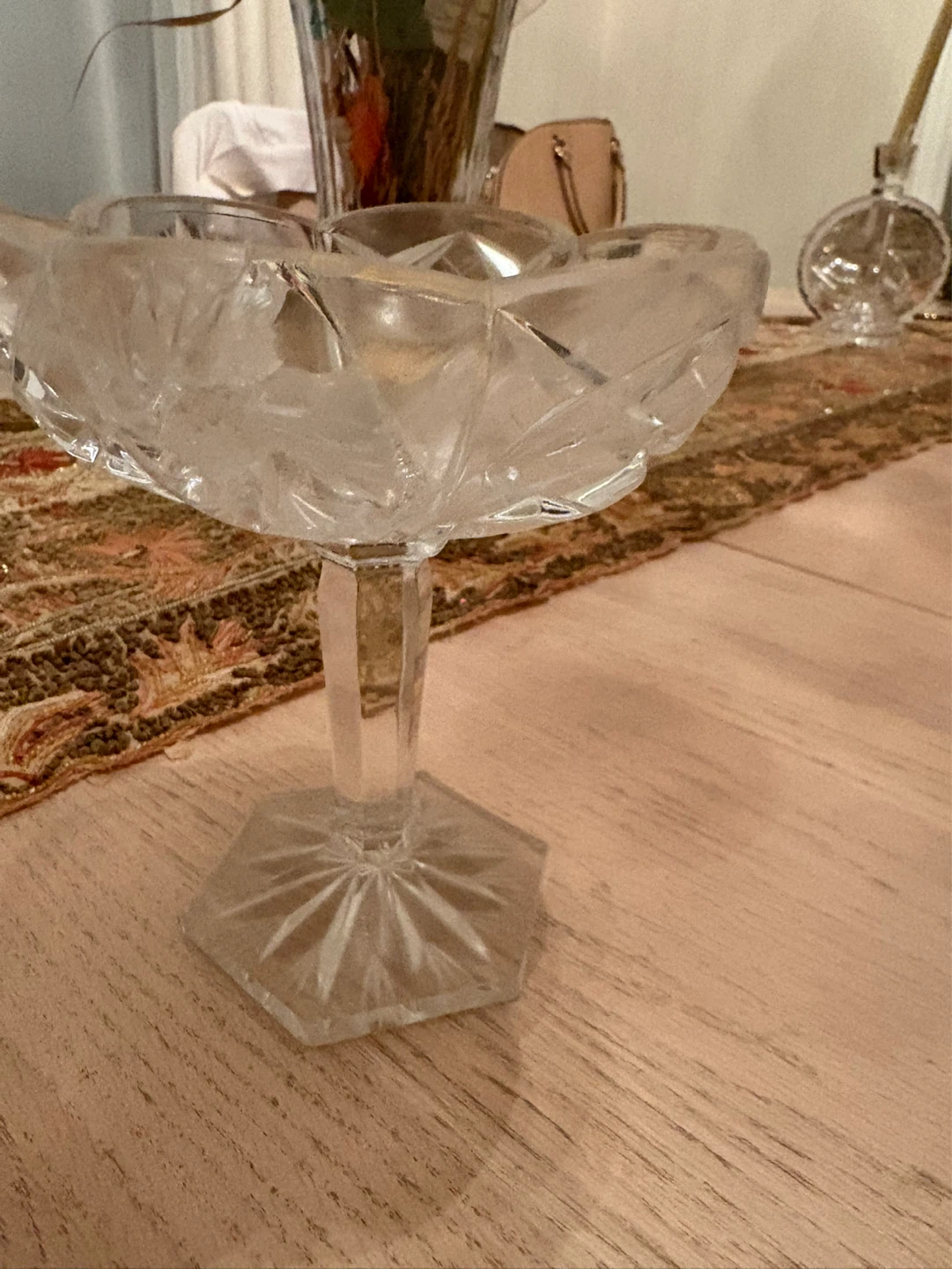 Crystal Footed Compote Dish