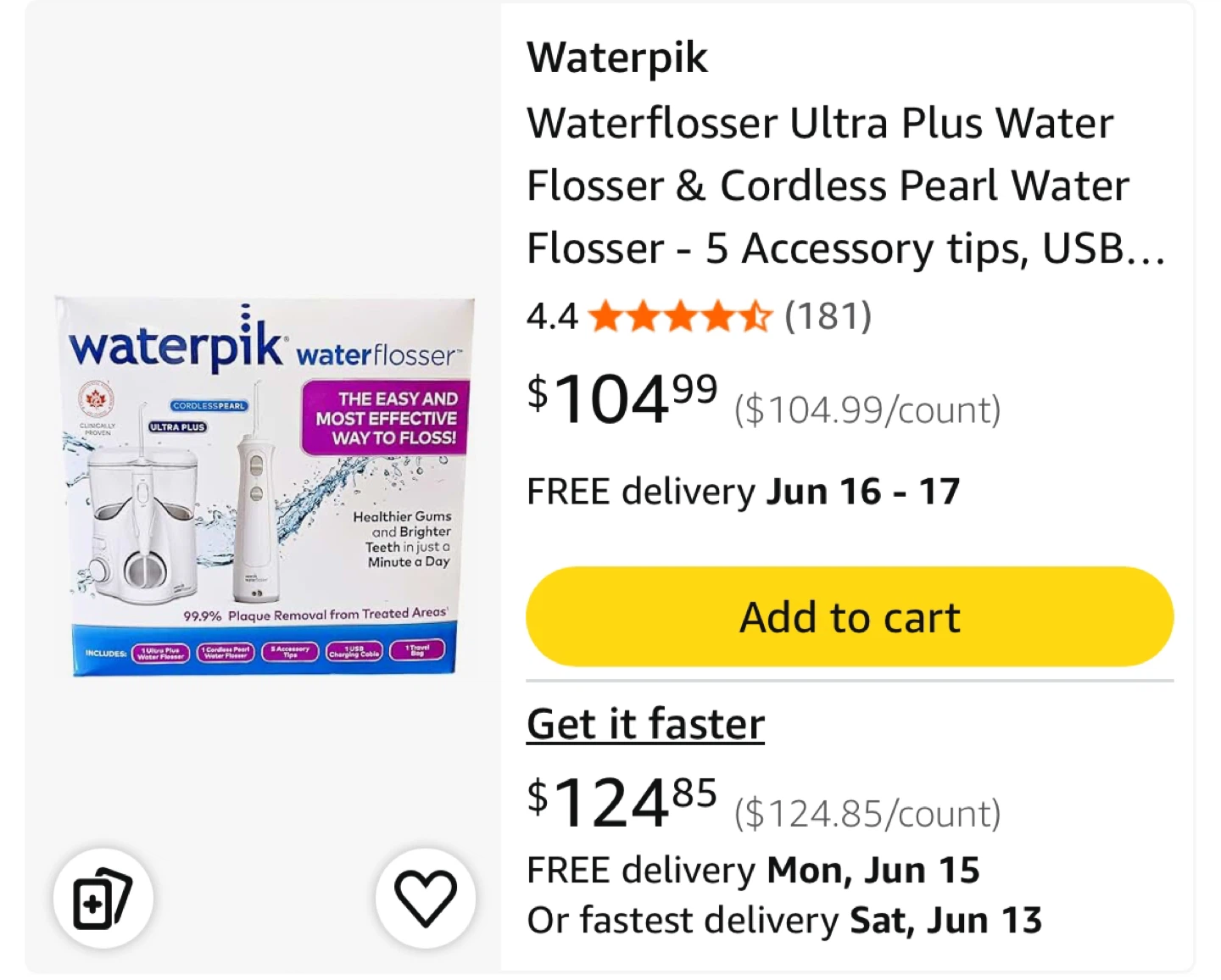 New Waterpik Waterflosser Combo