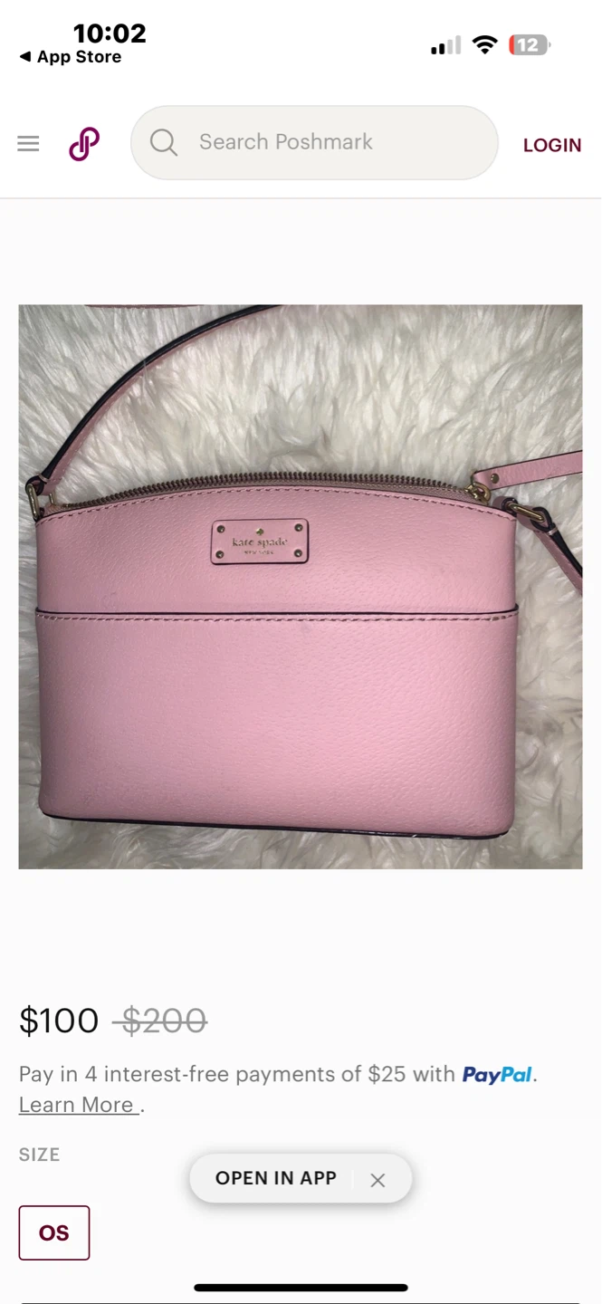 Brand new Kate Spade Pink Leather Crossbody Bag