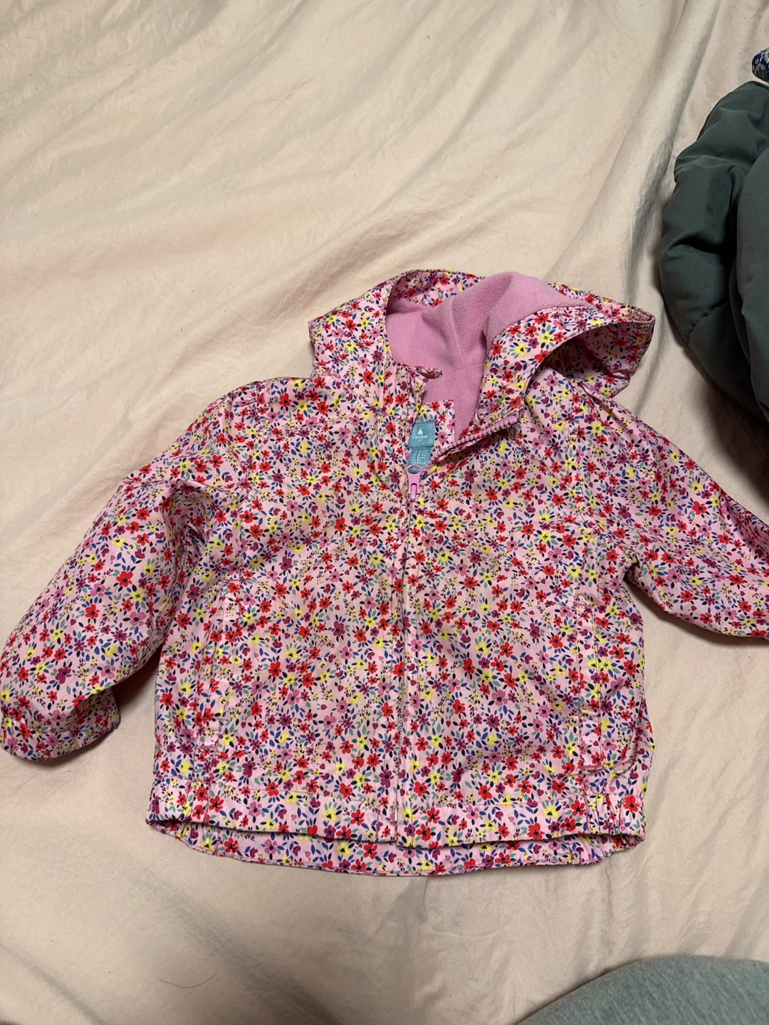 Baby Girl's Floral Zip-Up Jacket