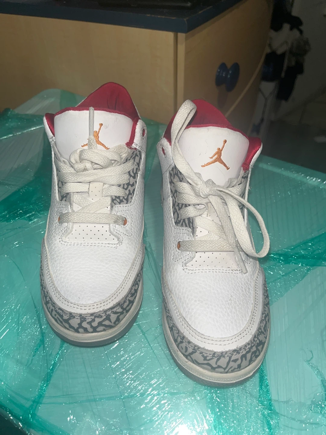 Air Jordan 3 Retro White Red TD Toddler Shoes