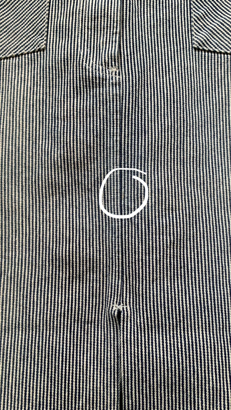 Blue + White Striped Cotton Midi Skirt - Size 10 - photo 3