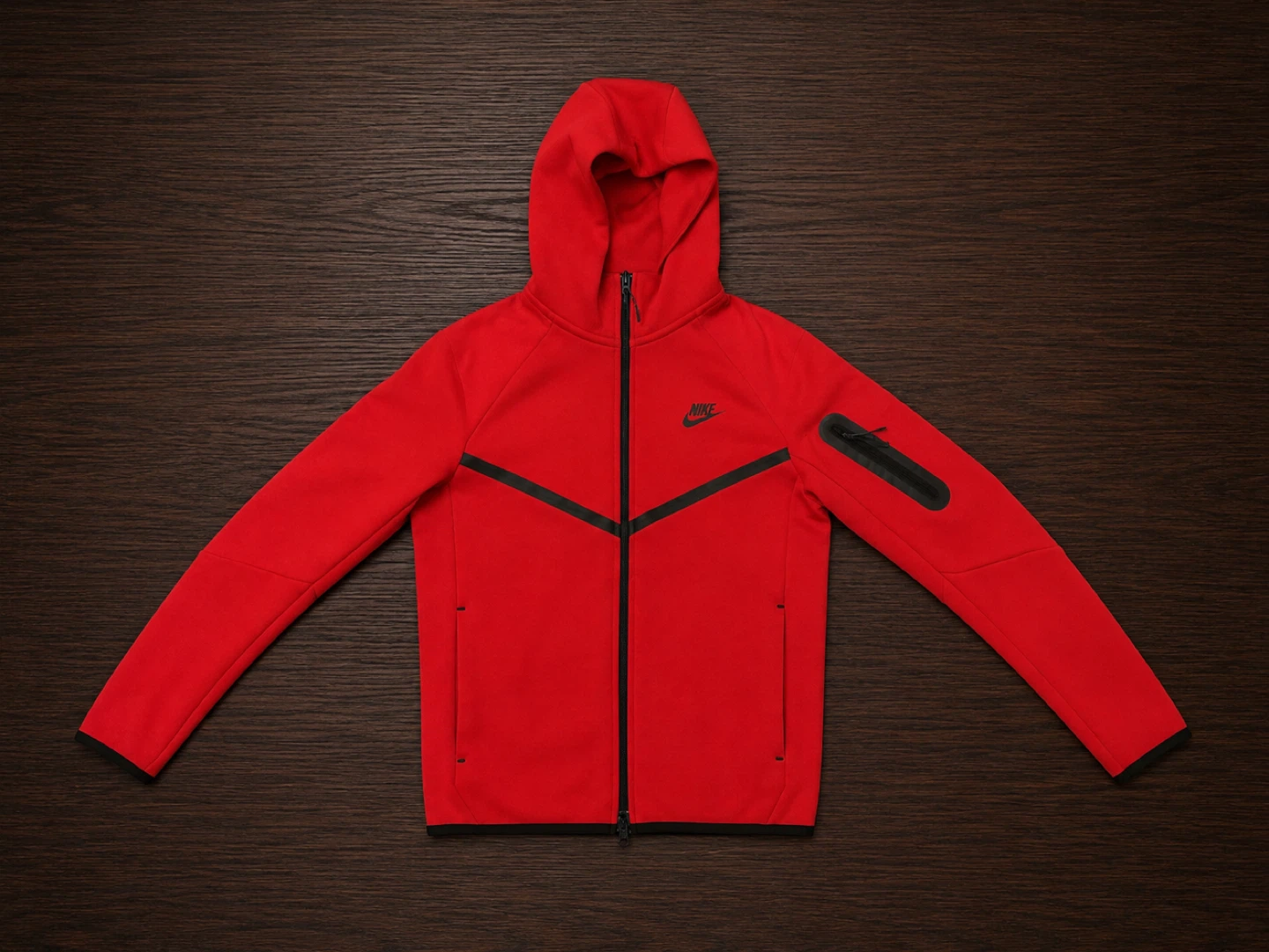 Red Nike Tech Fleece