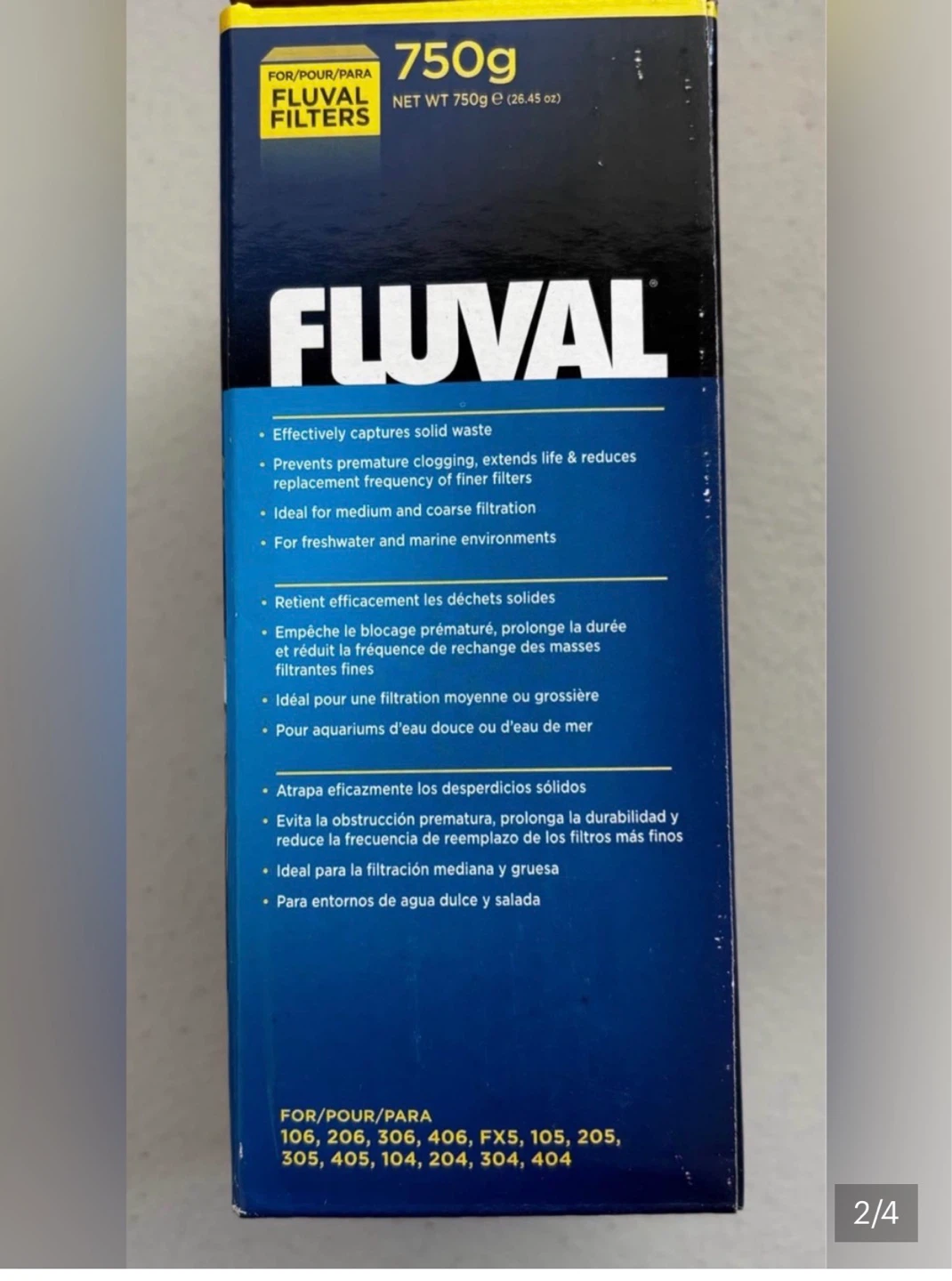Fluval Pre-Filter Media 750g - photo 2