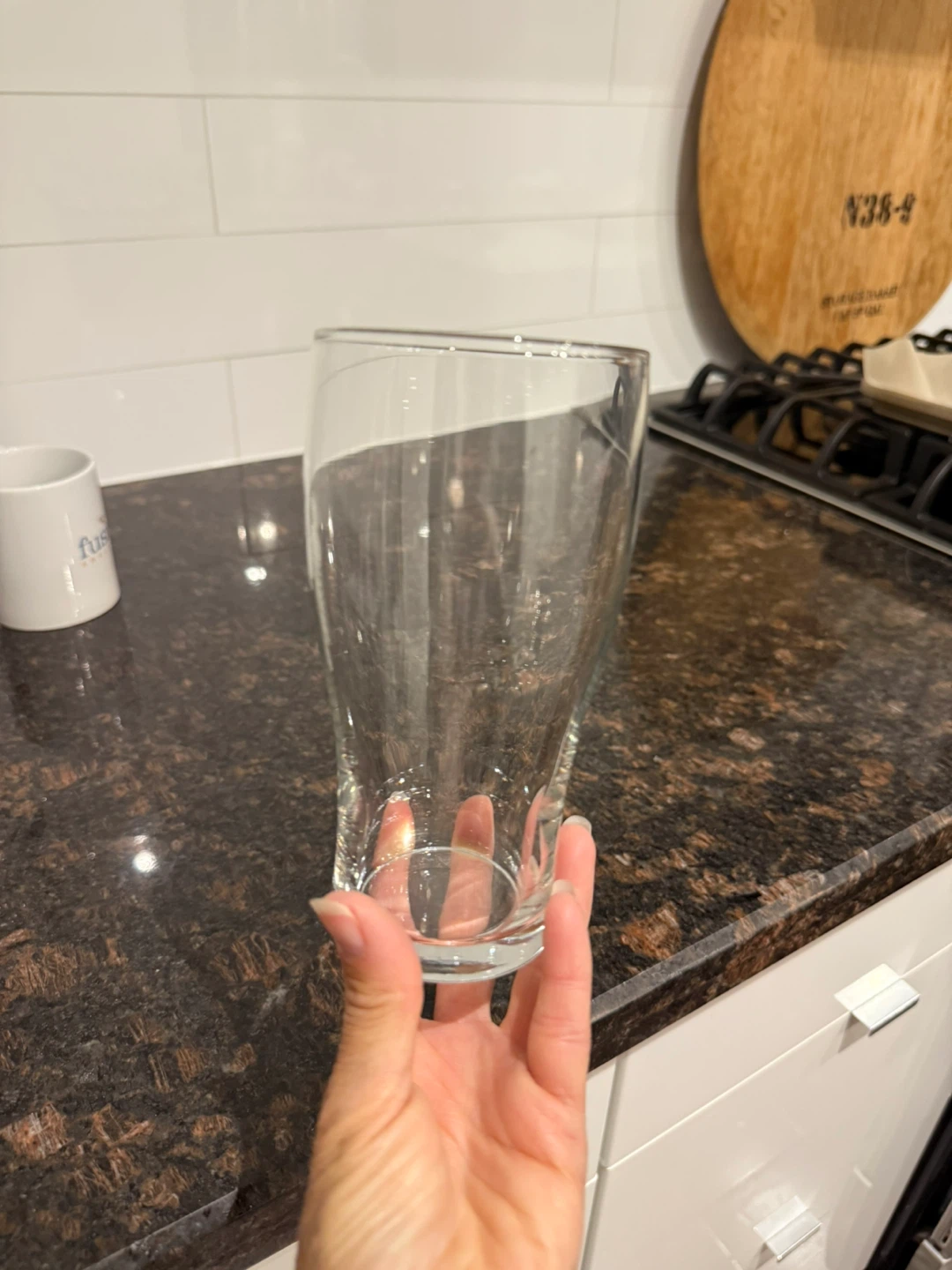 Set of 4 Clear Glass Highball / Beverage Glasses
