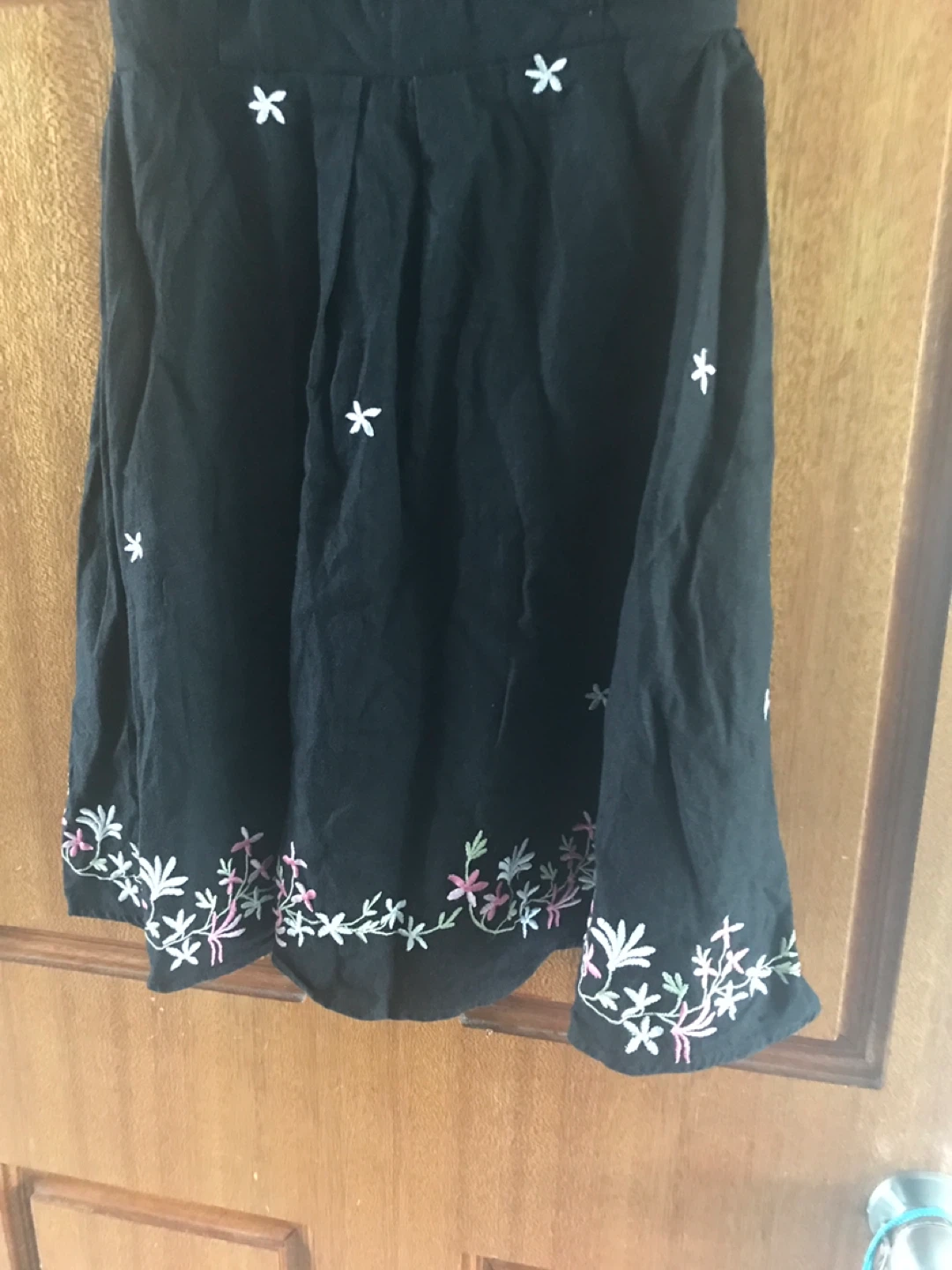 Dressbarn Black Embroidered Dress Size 6 - photo 2