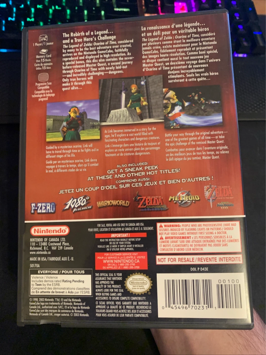 The Legend of Zelda Ocarina of Time / Master Quest GameCube Game - photo 4