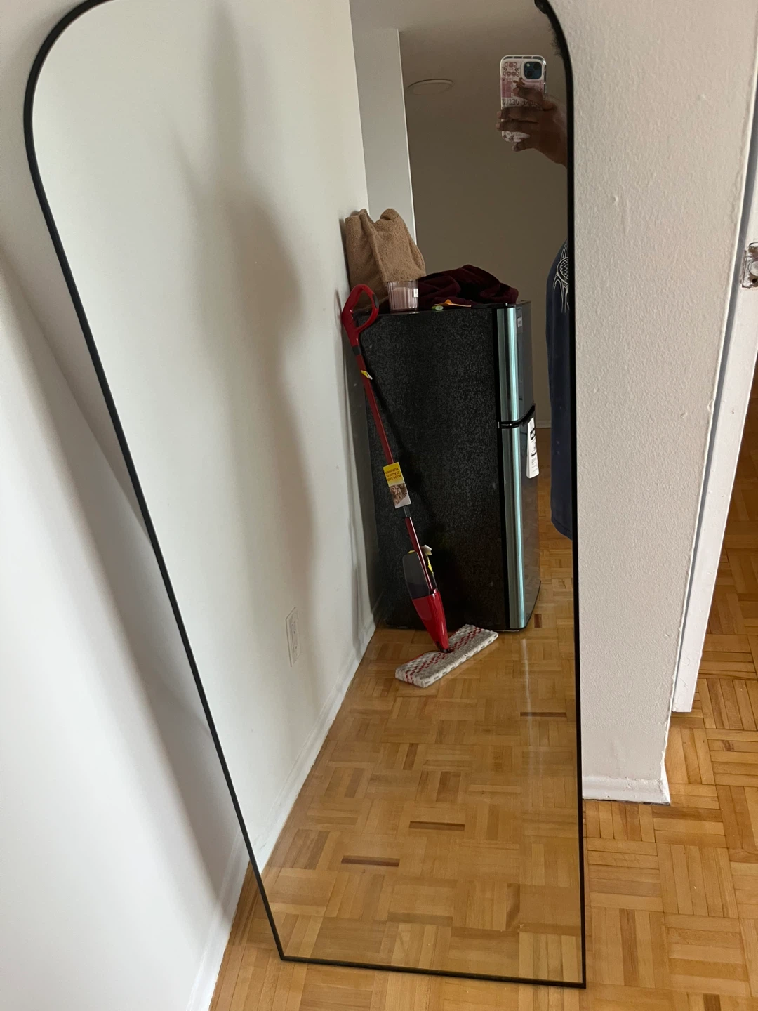 Full Length Mirror with Black Frame