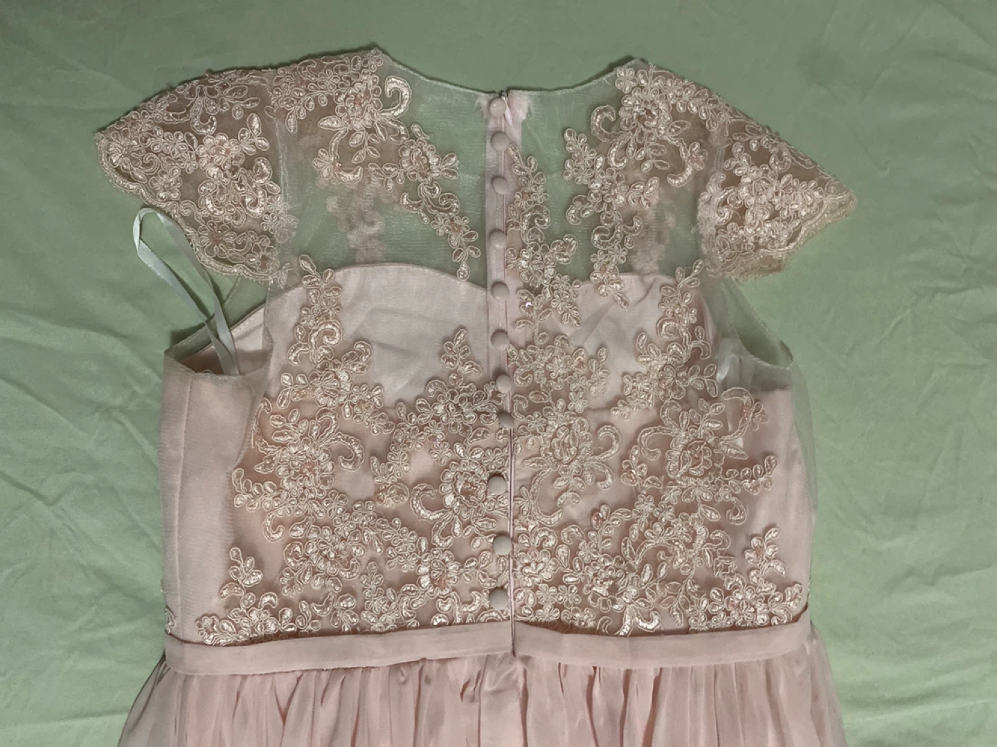 Pink Lace Overlay Dress - photo 3