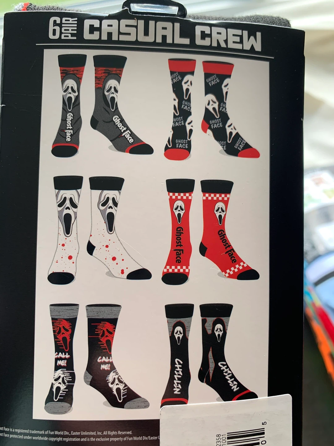 6 Pair Casual Crew Socks - Assorted Designs - photo 4