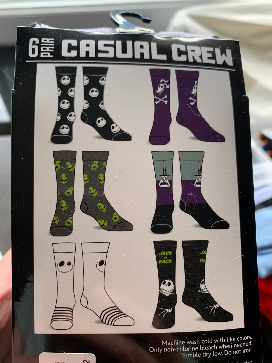 6 Pair Casual Crew Socks - Assorted Designs - photo 5