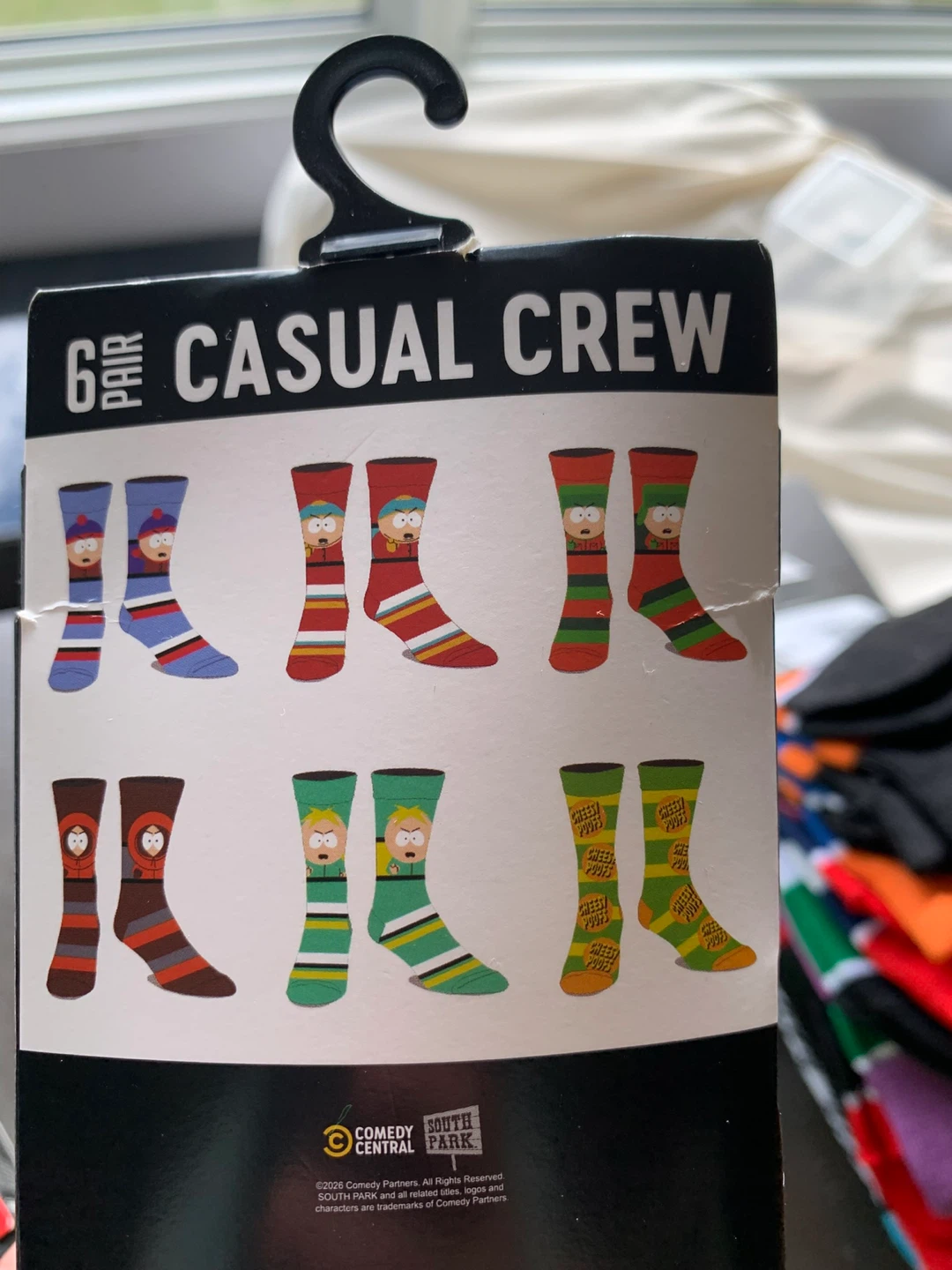 6 Pair Casual Crew Socks - Assorted Designs - photo 3