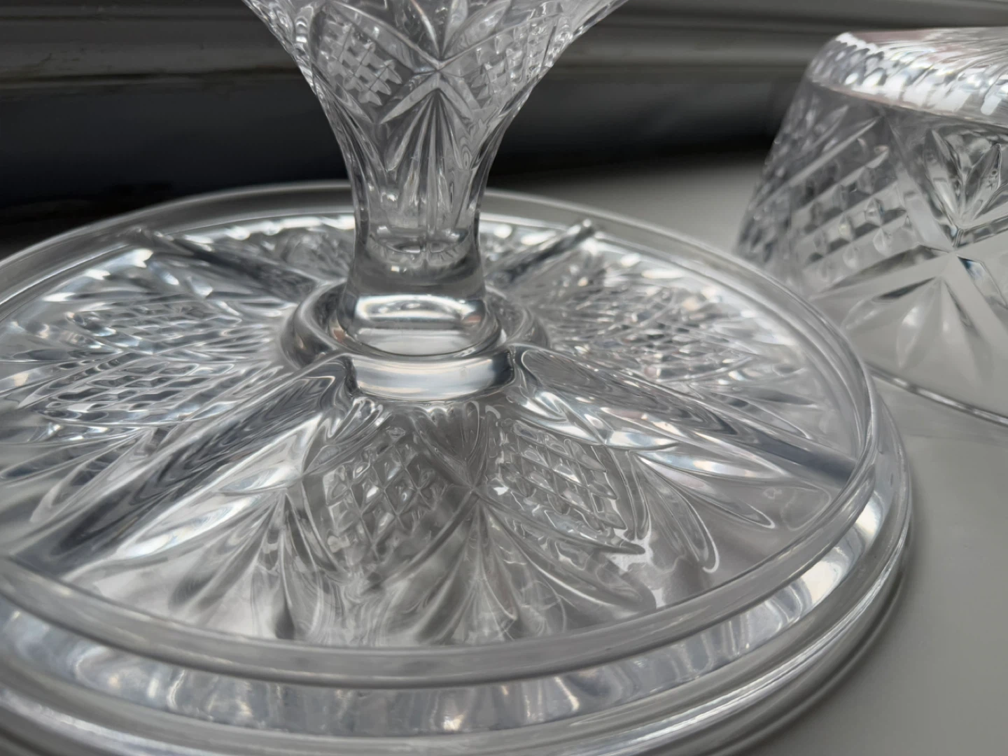Crystal Cake Stand with Dome