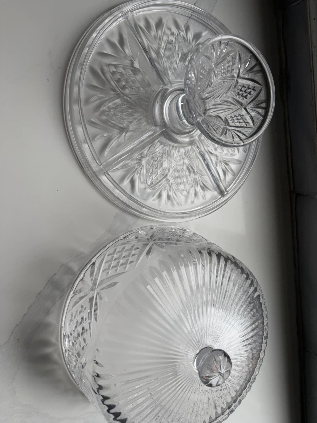 Crystal Cake Stand with Dome - photo 2