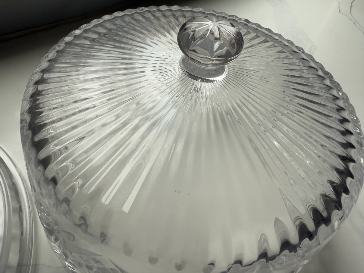 Crystal Cake Stand with Dome - photo 3