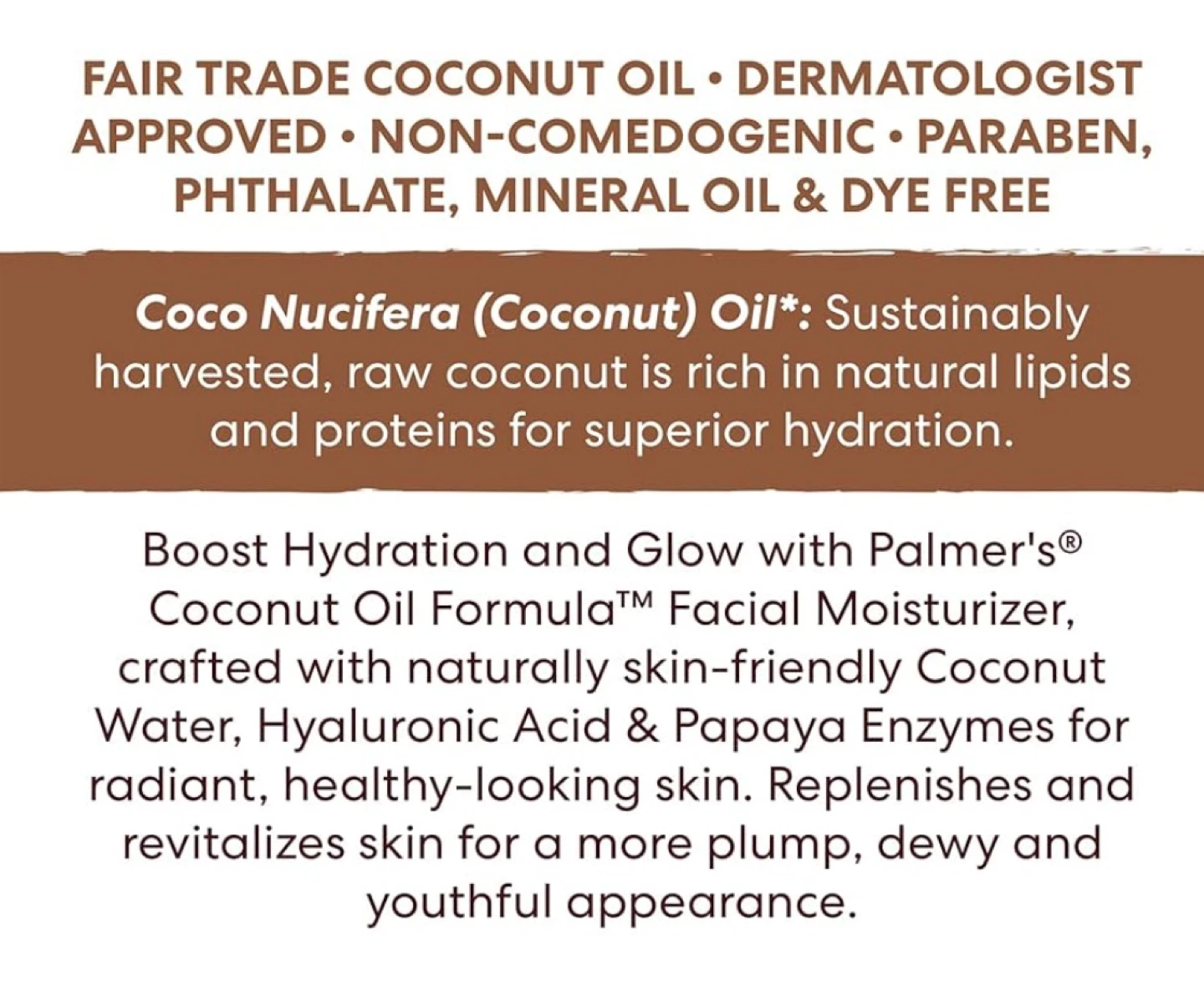 Palmer's Coconut Oil Formula  Hydrate Facial Moisturizer 50g - photo 4