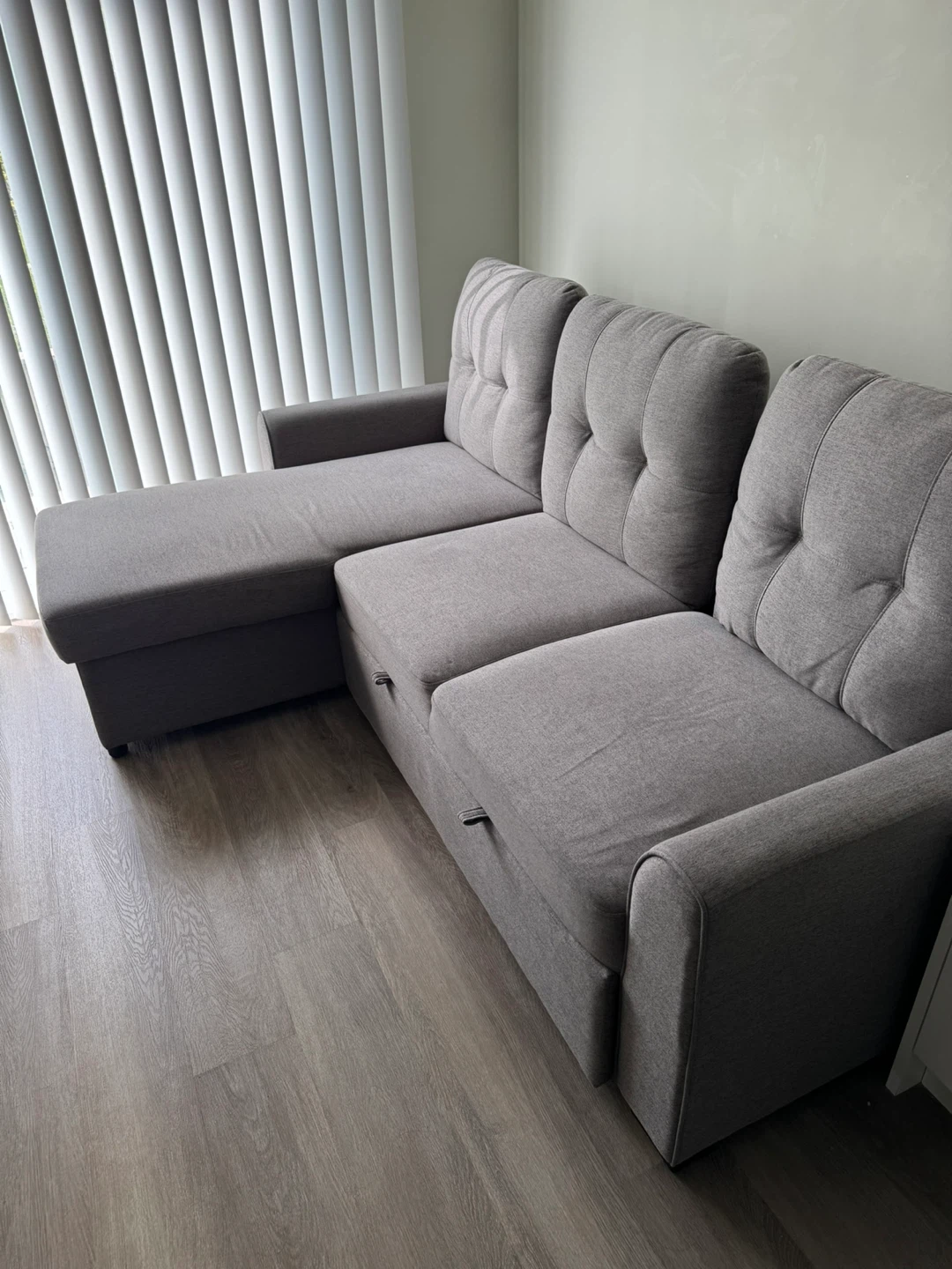 Grey Pullout couch - photo 2