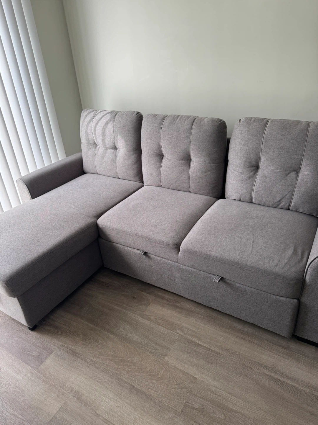 Grey Pullout couch - photo 3