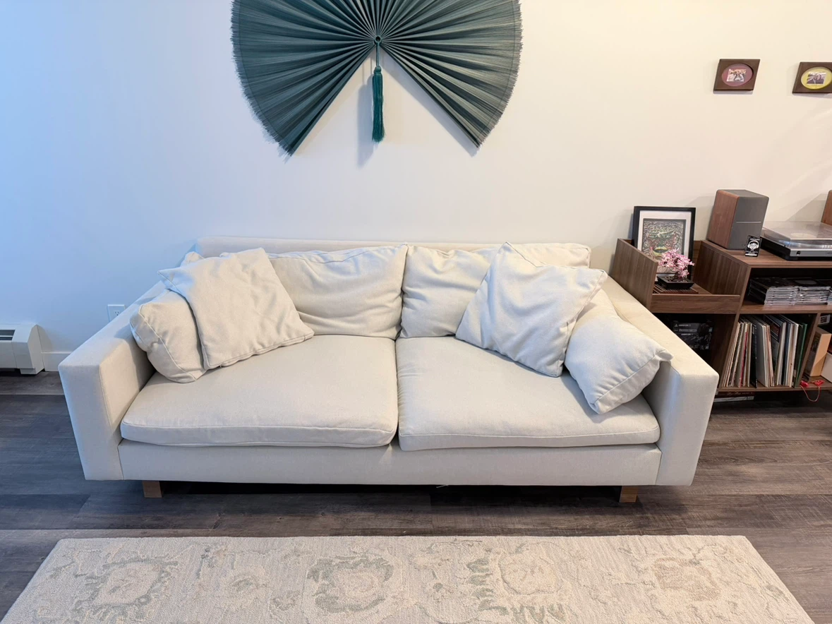 Beige West Elm Harmony Sofa