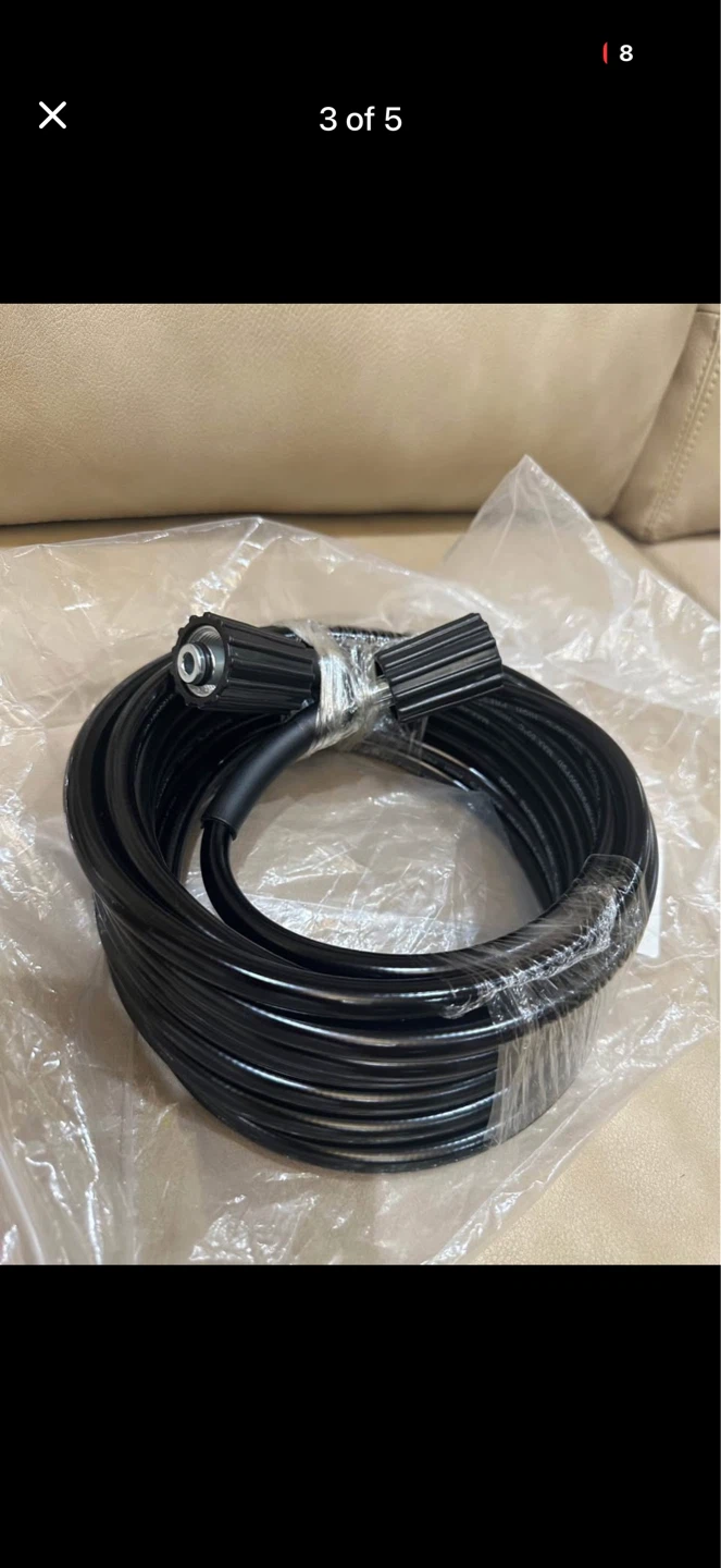 NewBlack Pressure Washer Hose M22 14mm - 27Feet - photo 2