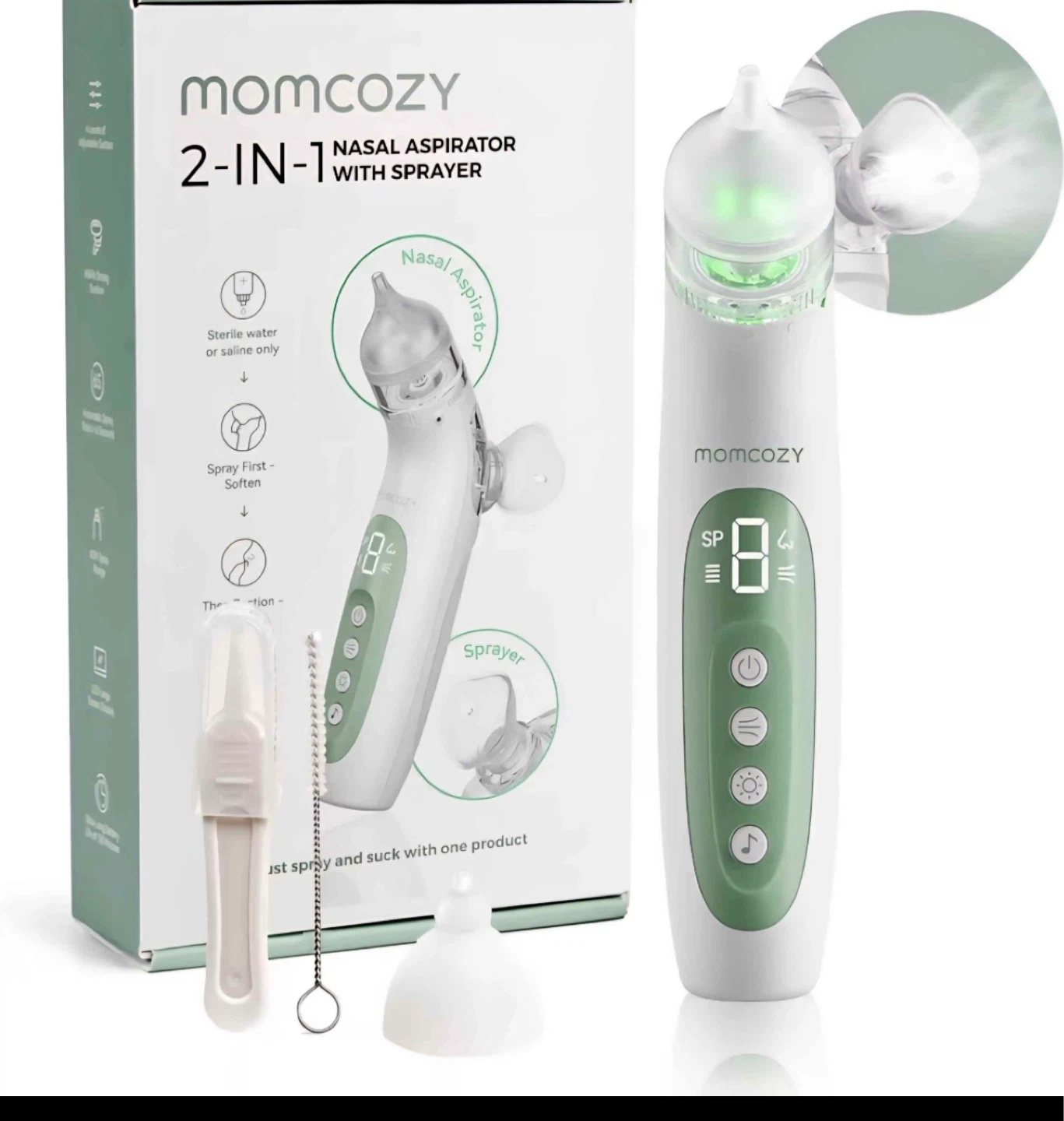 Momcozy 2-in-1 Nasal Aspirator with Sprayer