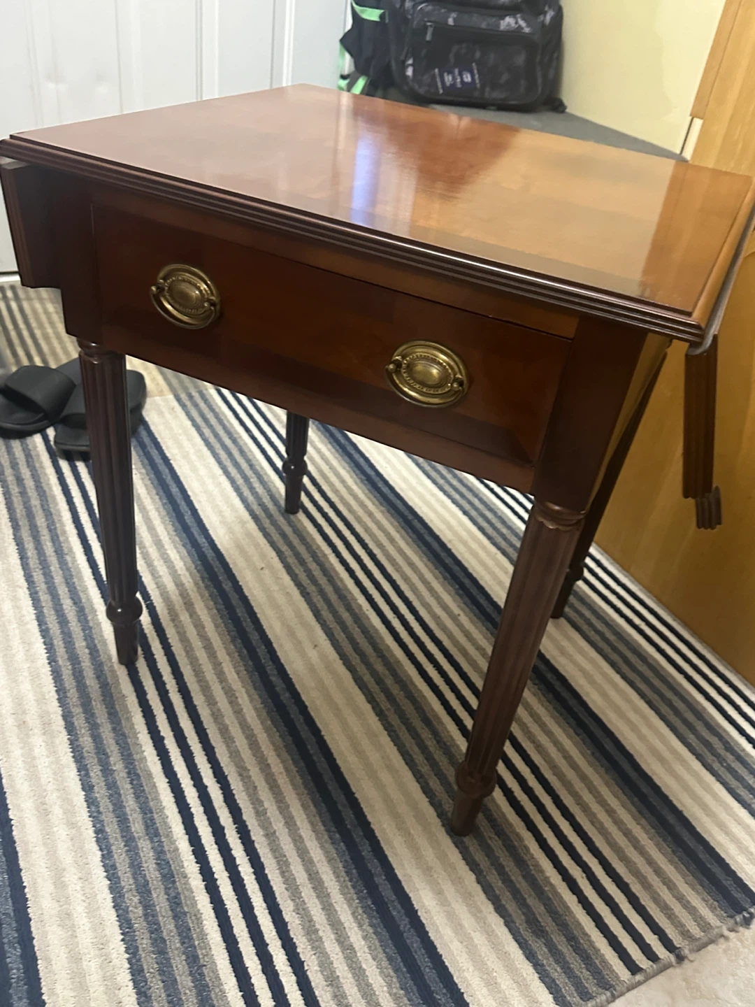 Mahogany drop leaves Coffee table - photo 3