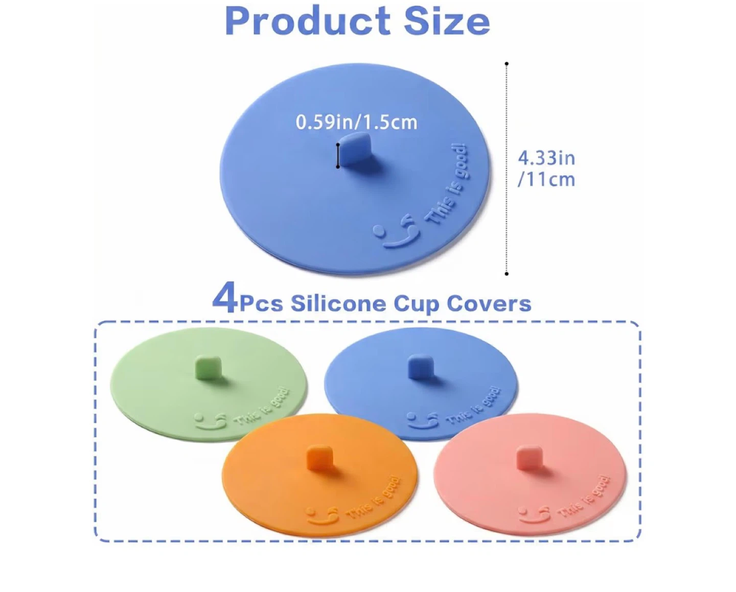 Silicone Cup Cover x2 - photo 3