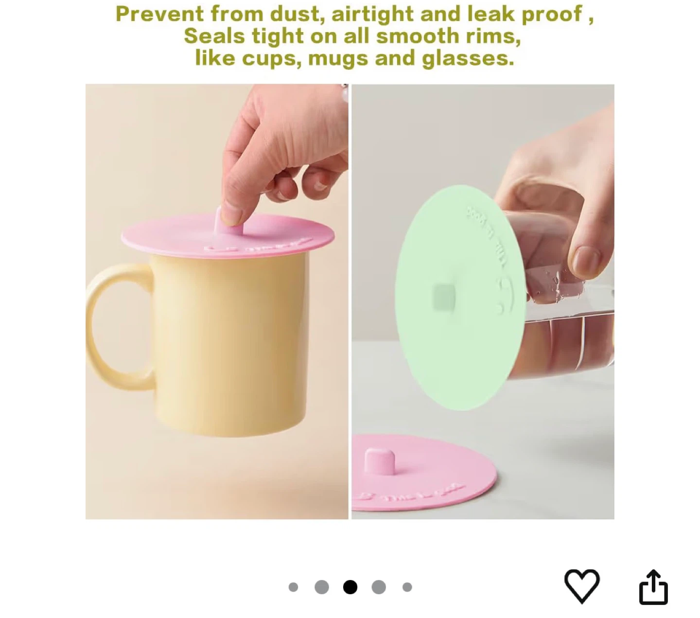 Silicone Cup Cover x2 - photo 2