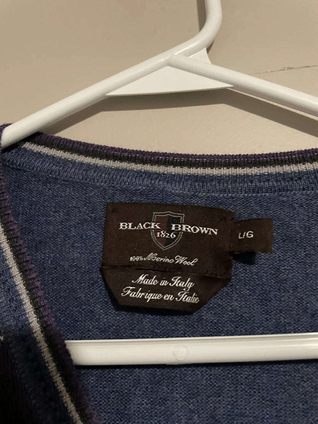 Black Brown 1826 Argyle V-Neck Sweater - photo 2