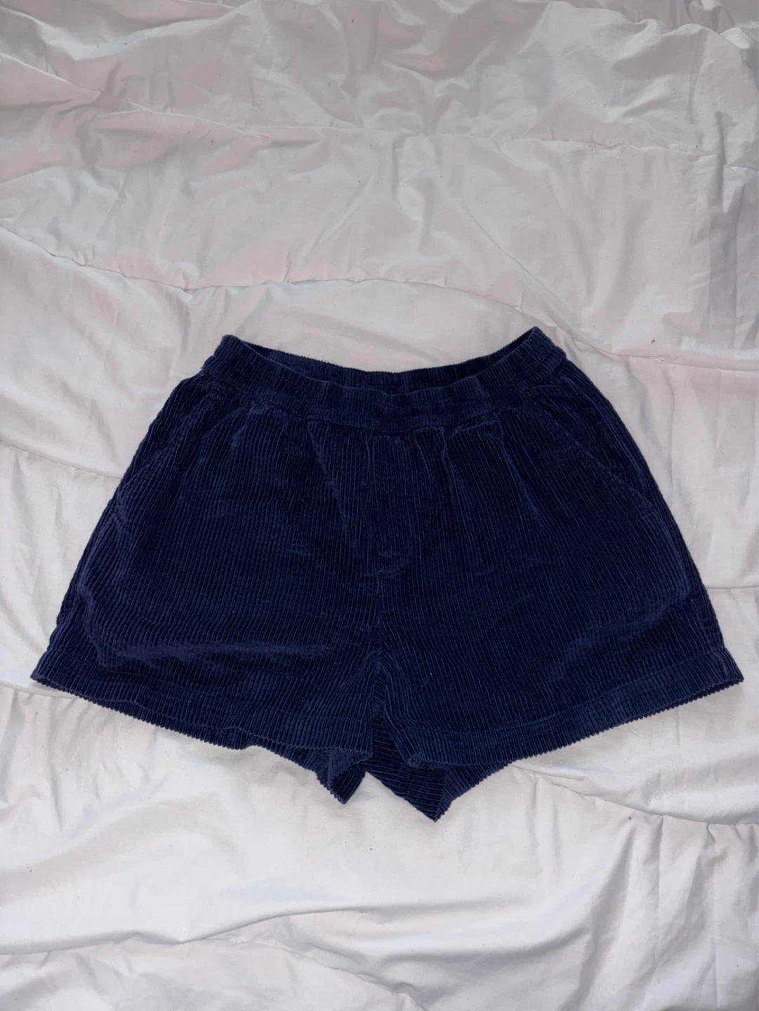 Navy Corduroy Shorts size S