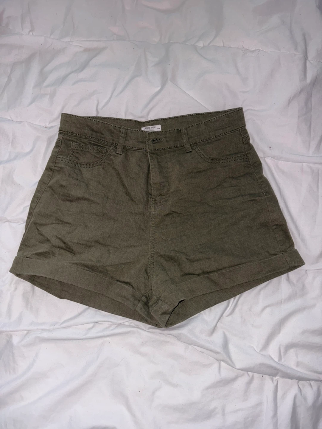Ardene High-Waisted Olive Green Shorts size M