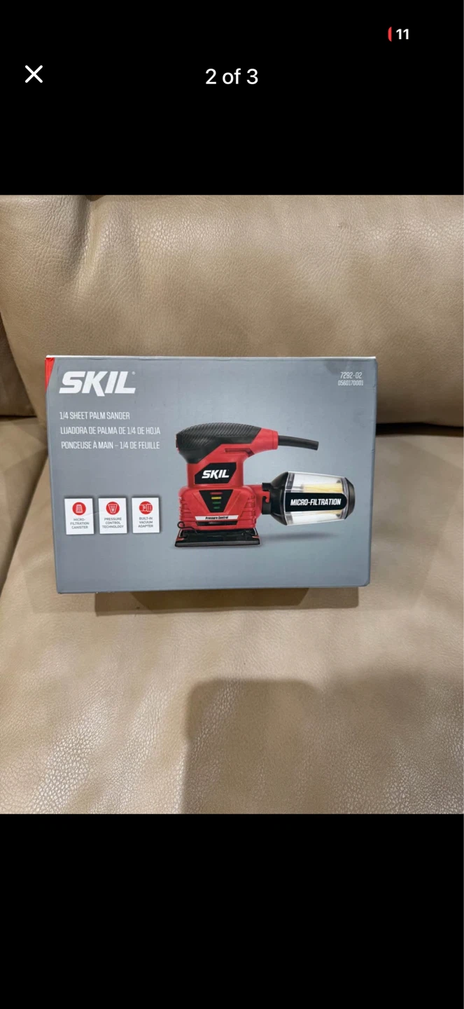 New SKIL 1/4 Sheet Palm Sander