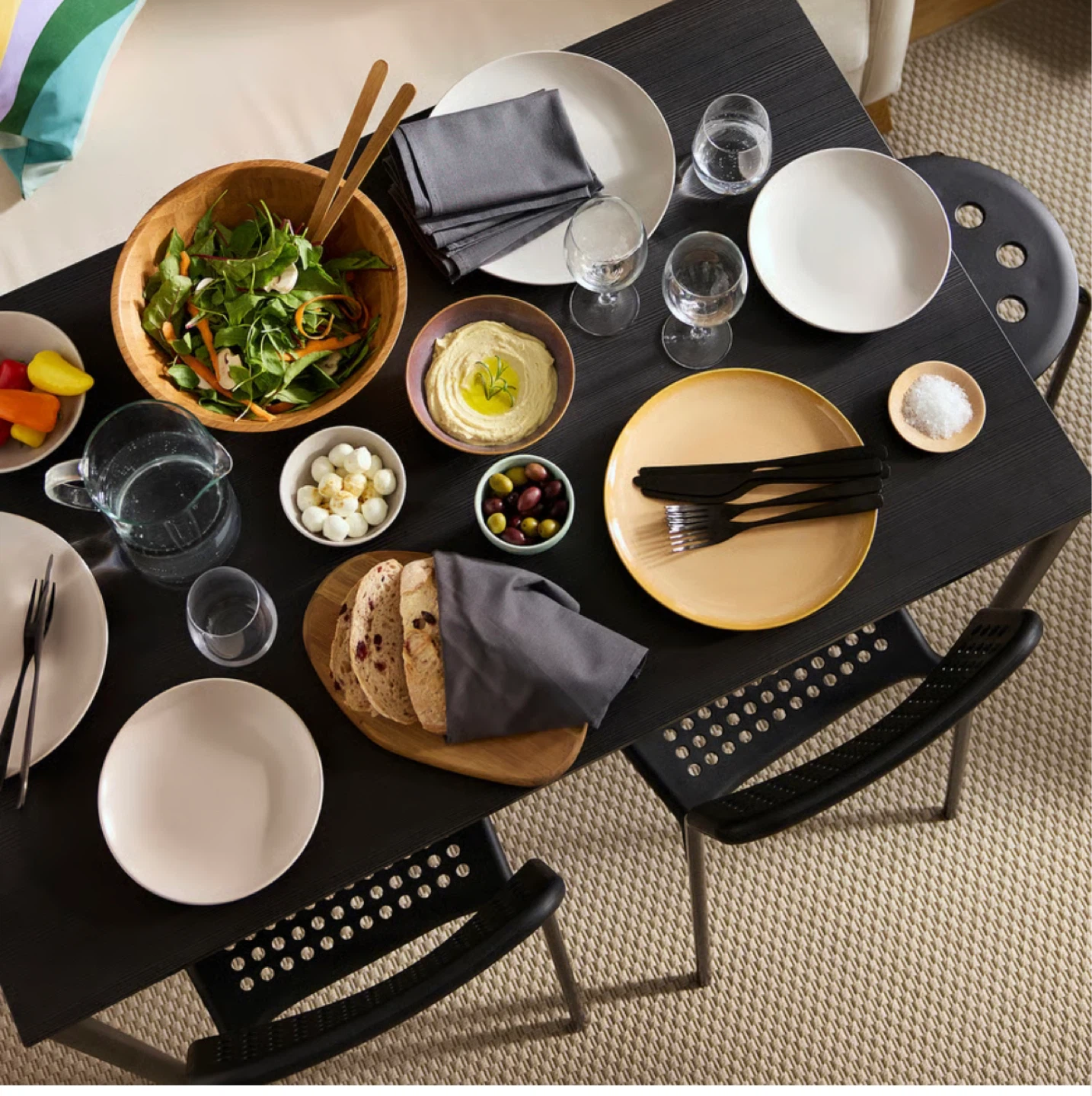 🔥Moving Sale🔥 IKEA Black Dining Table - photo 4