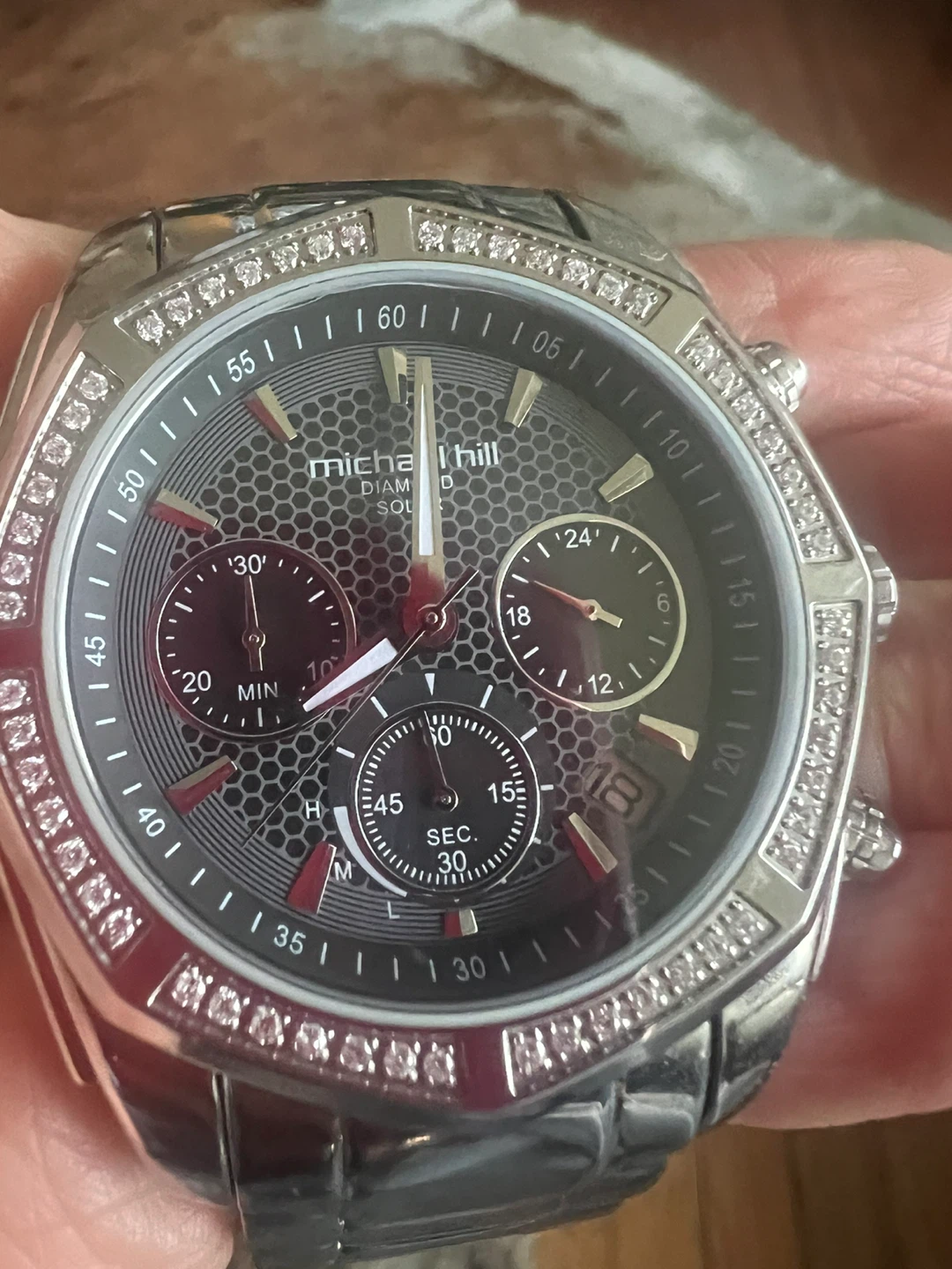 Michael Hill Diamond Accent Chronograph Watch