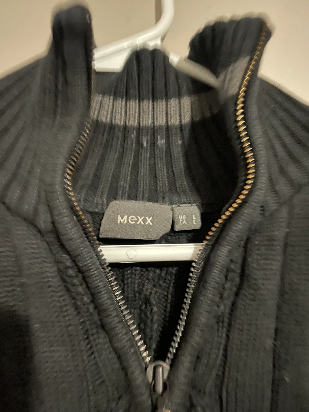 Mexx dark grey Cable Knit Zip-Up Sweater - photo 2