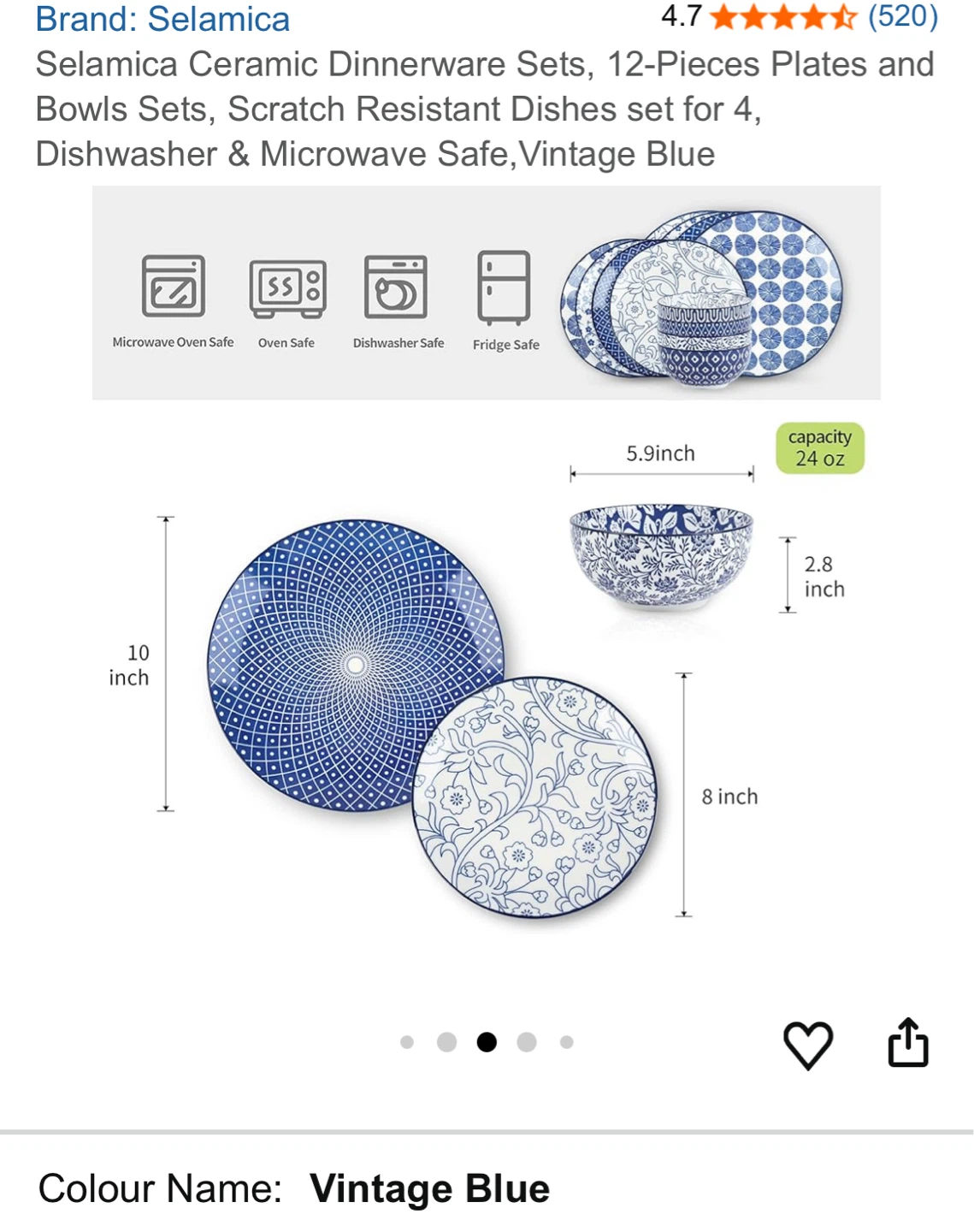 Selamica Ceramic Dinnerware Set - 12 Pieces - photo 3