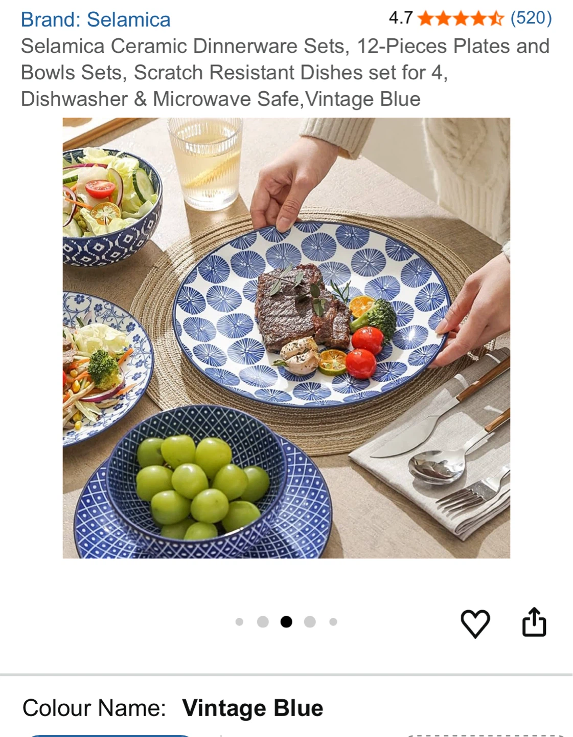 Selamica Ceramic Dinnerware Set - 12 Pieces - photo 5