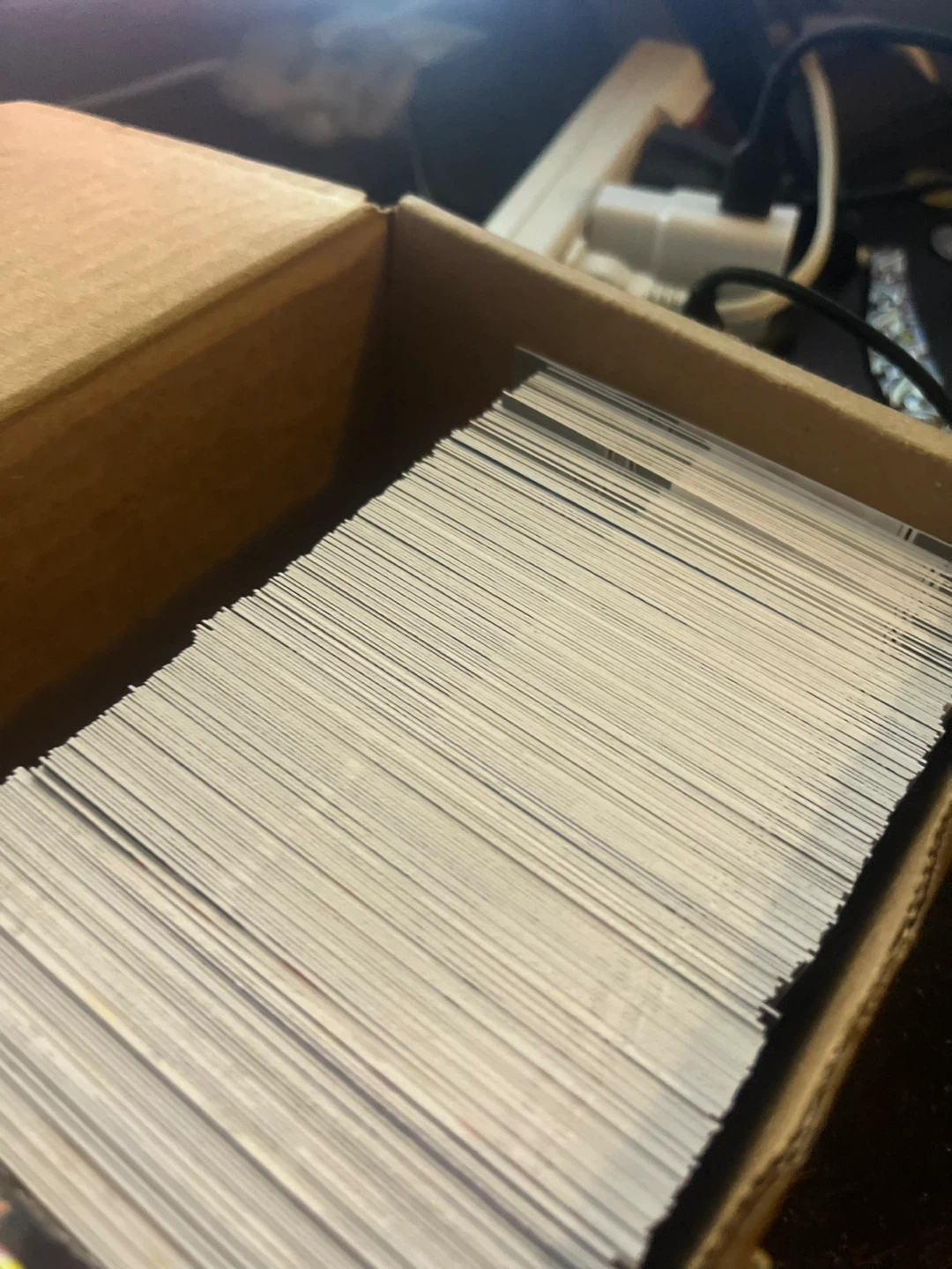 300 bulk hockey cards with two numbered cards