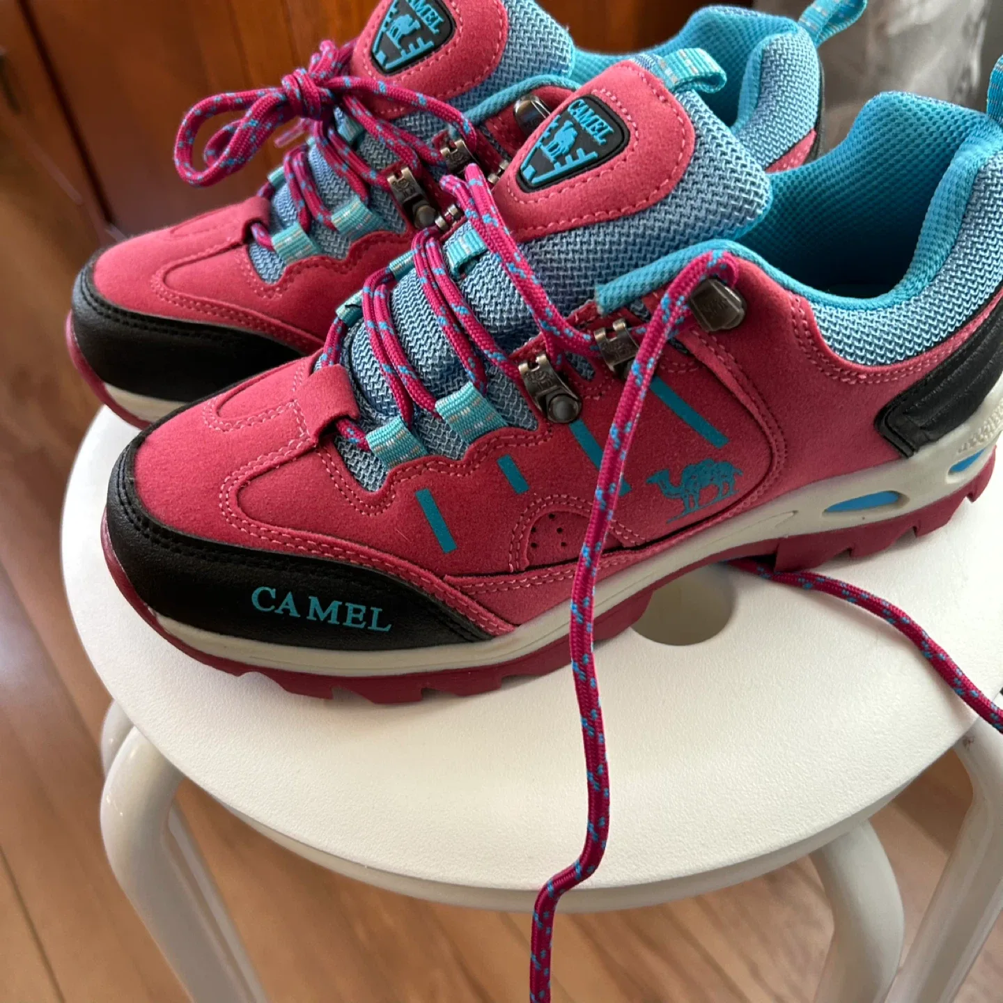 Camel Outdoor Hiking Shoes - Pink/Blue - photo 2