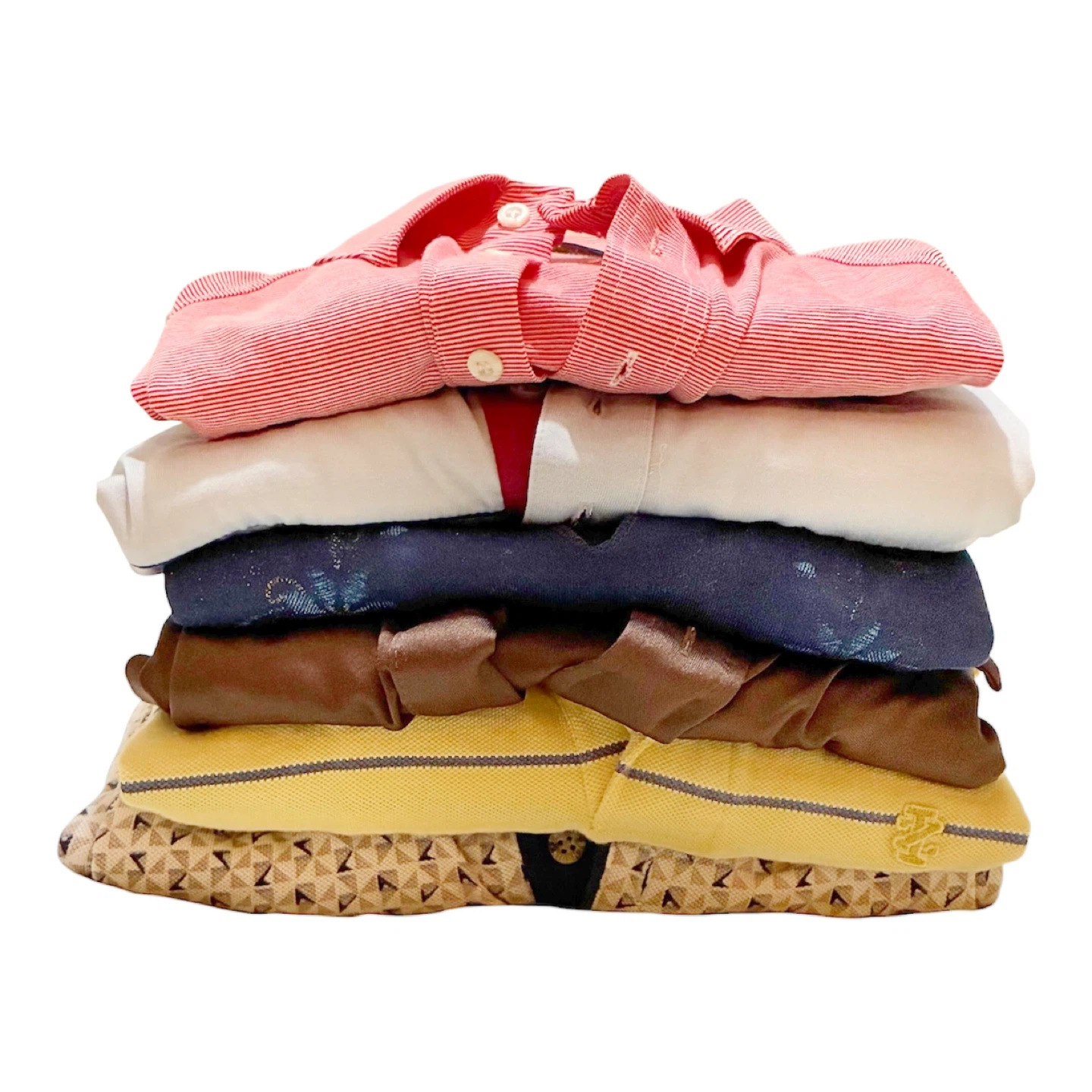 Men’s Vintage Short Sleeve Polo Shirts 6 Piece Bundle M/L - photo 2