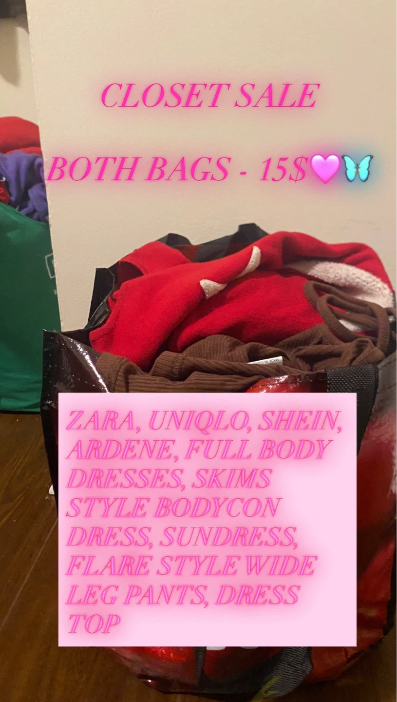 WOMEN’S BAG OF CLOTHES/FABRICS