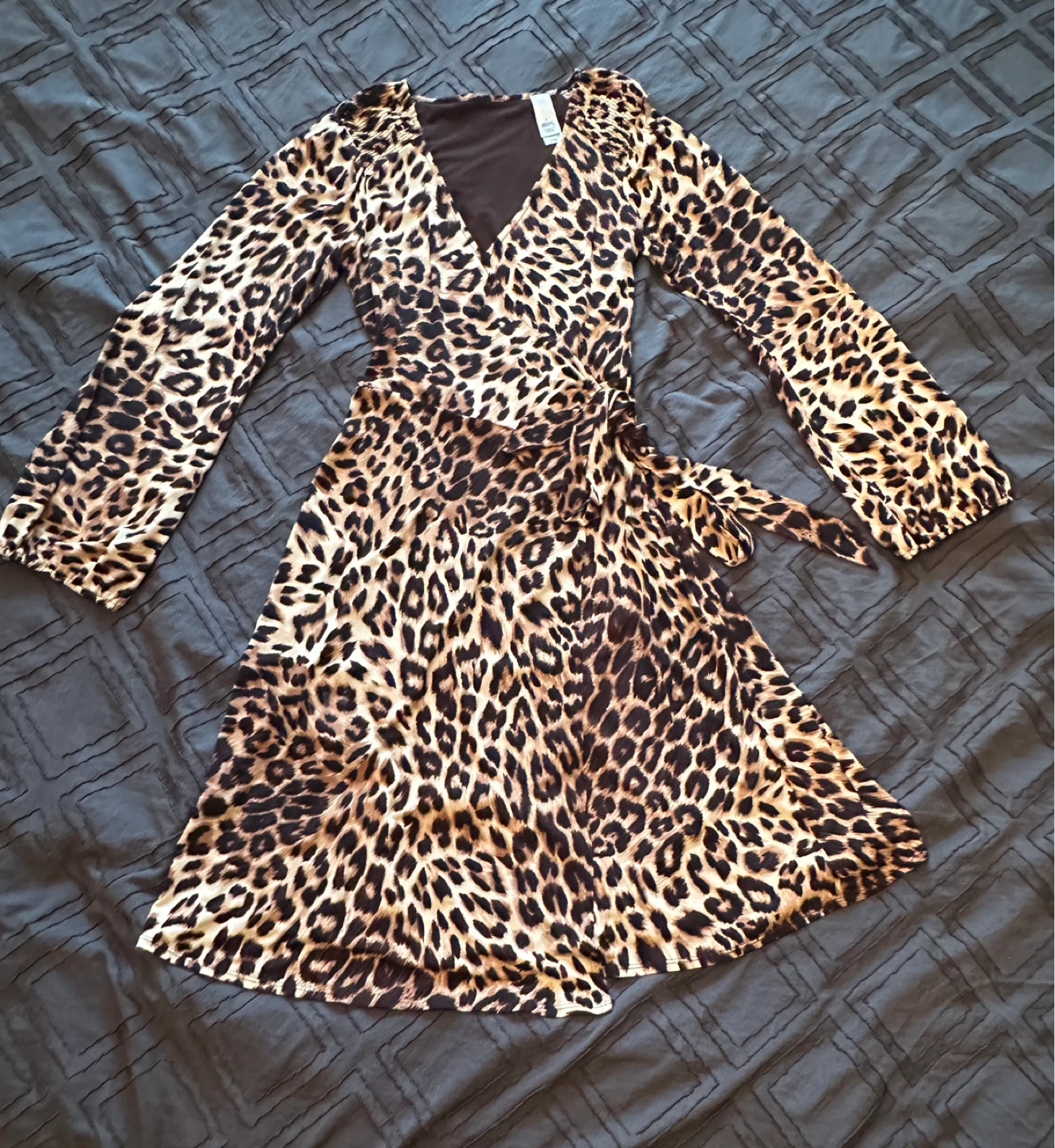 Leopard print  wrap dress