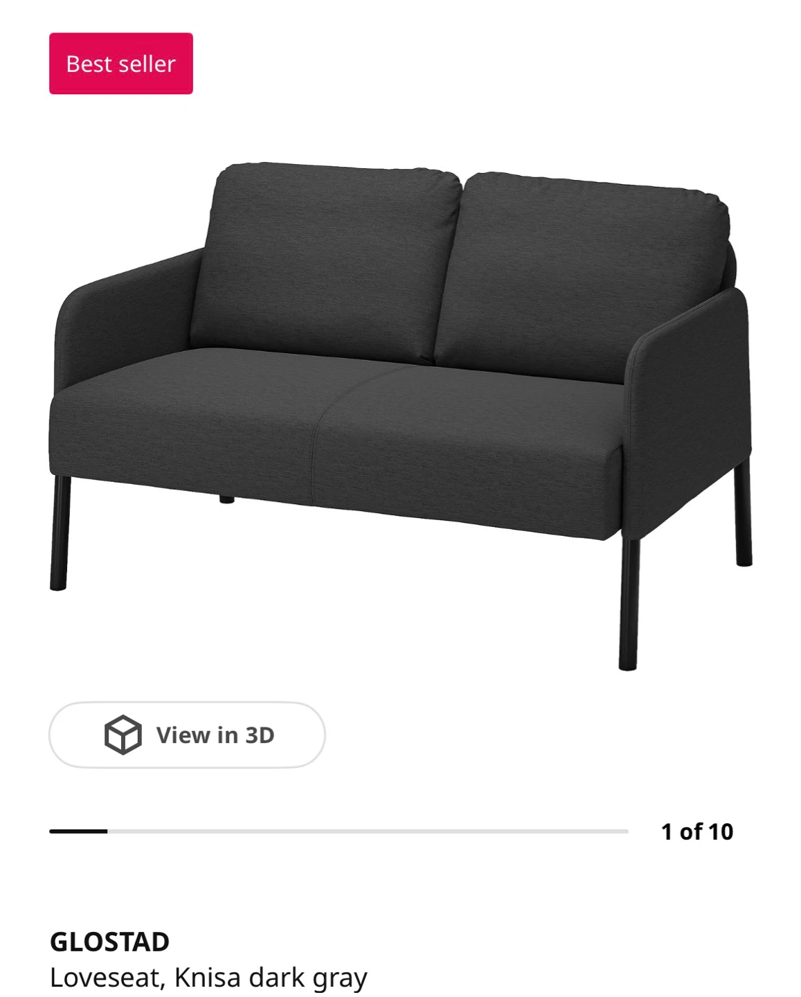 🚚 Moving sale 🚚 - IKEA Gray Loveseat Sofa