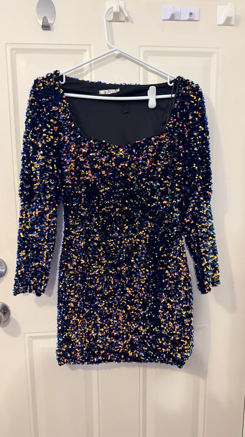 Kaila Sequin Mini Dress Size M