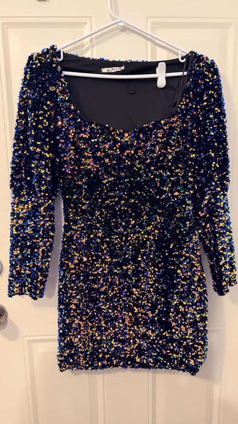Kaila Sequin Mini Dress Size M - photo 3
