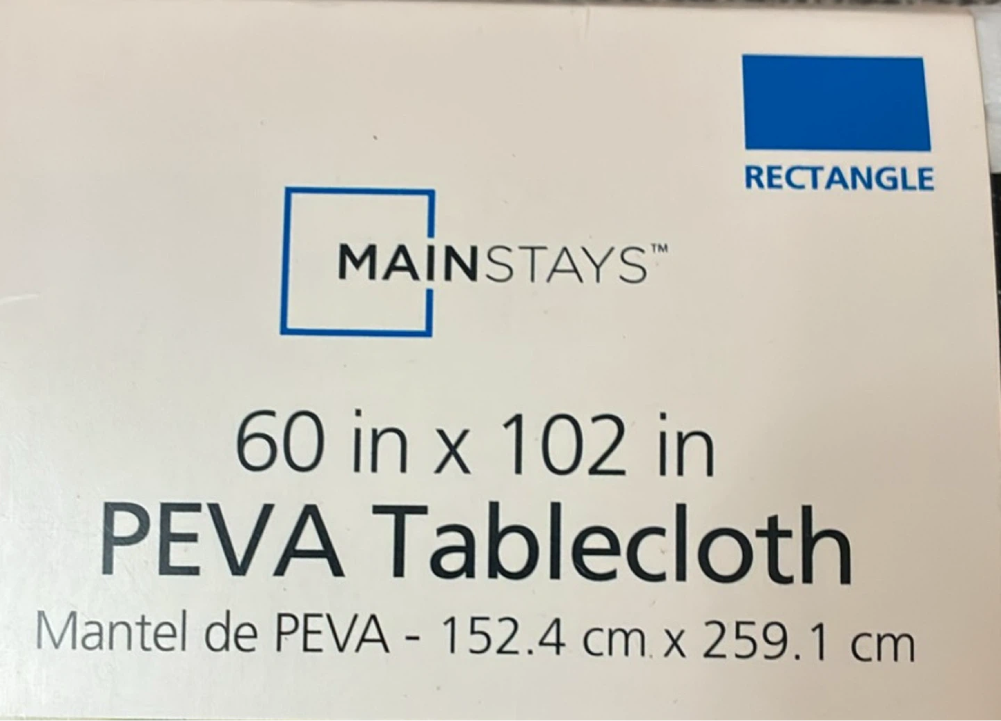 New Mainstays 60 x 102 in PEVA Tablecloth - photo 3