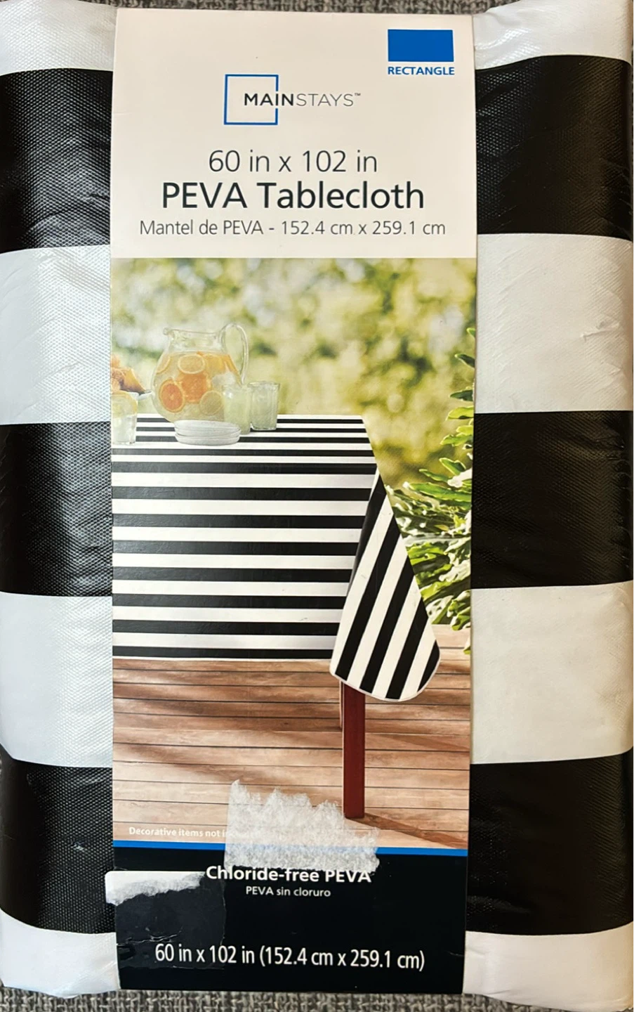 New Mainstays 60 x 102 in PEVA Tablecloth - photo 2
