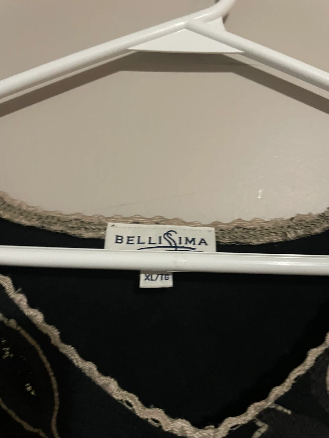 Bellissima Black Floral Embellished Long Sleeve Top - photo 3