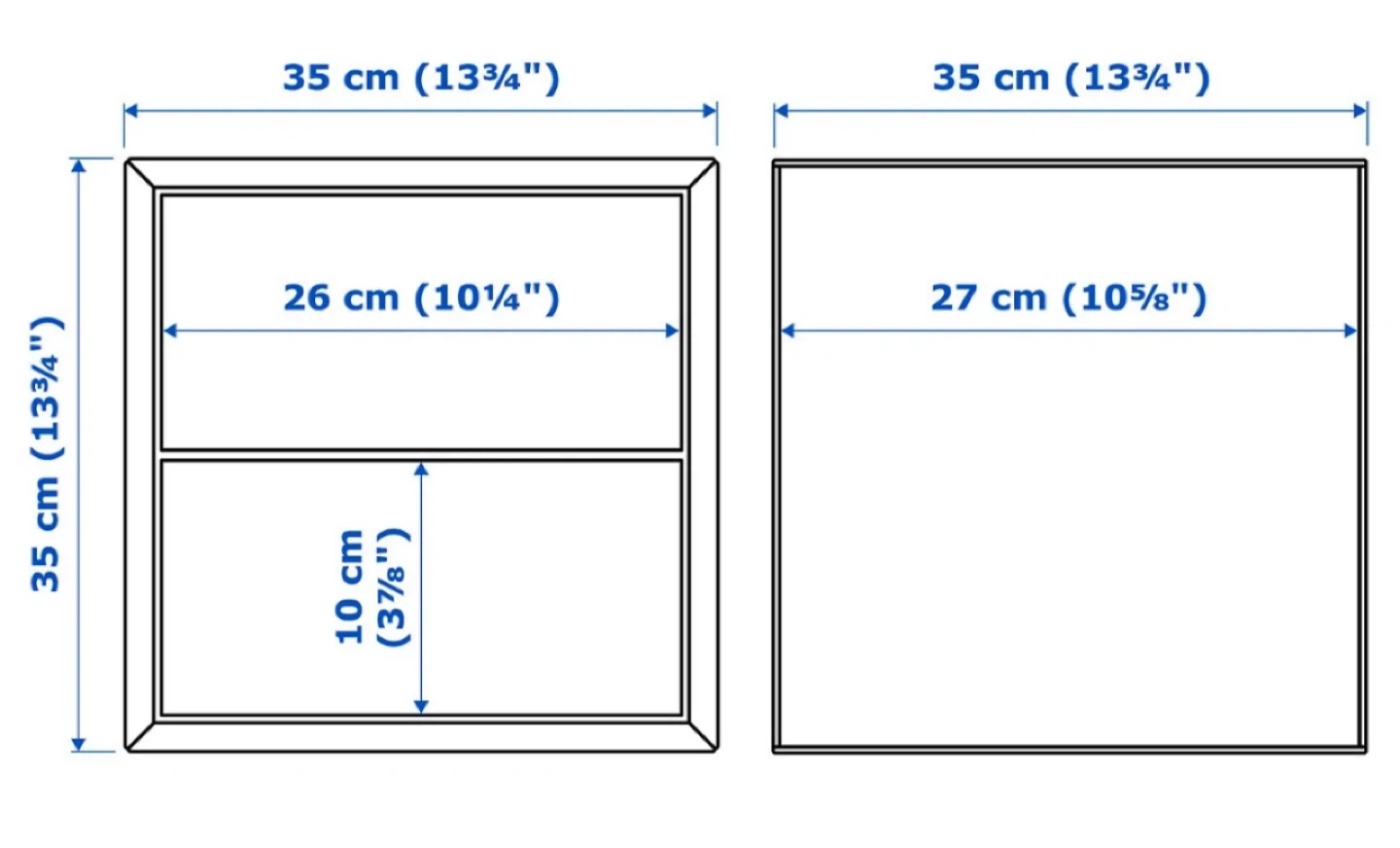 IKEA EKET Cabinet with 2 Drawers (35 x 35 x 35 cm) - photo 2