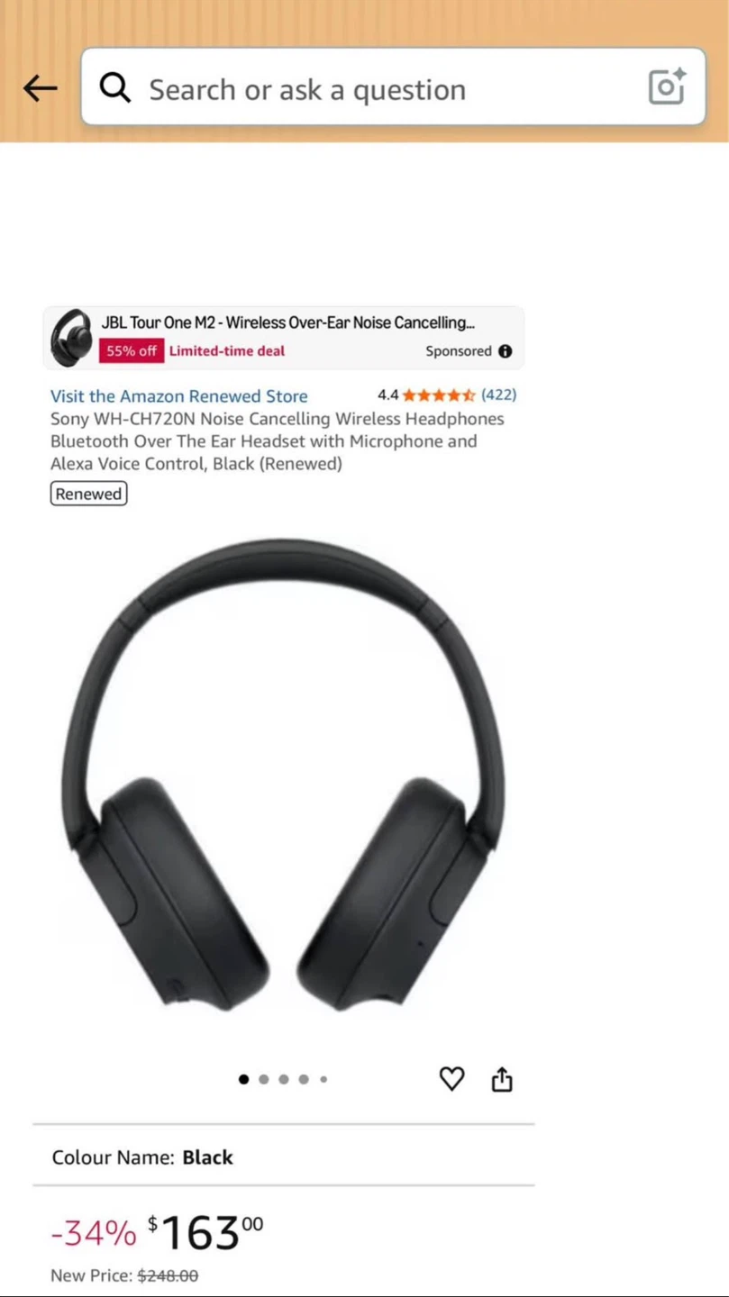 Sony WH-CH720N Noise Cancelling Wireless Headphones - photo 3